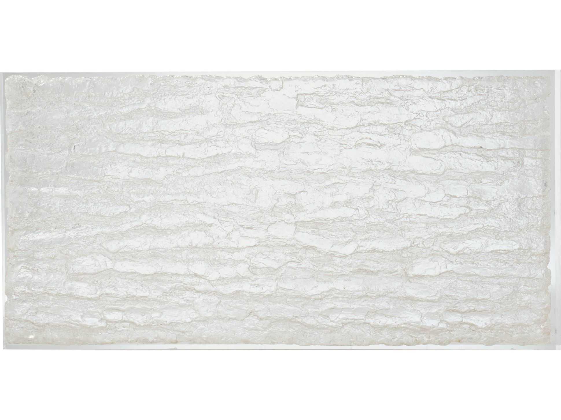 Bernhardt Interiors Arctic Rectangular Plastic Clear Polished Stainless Steel Cocktail Table