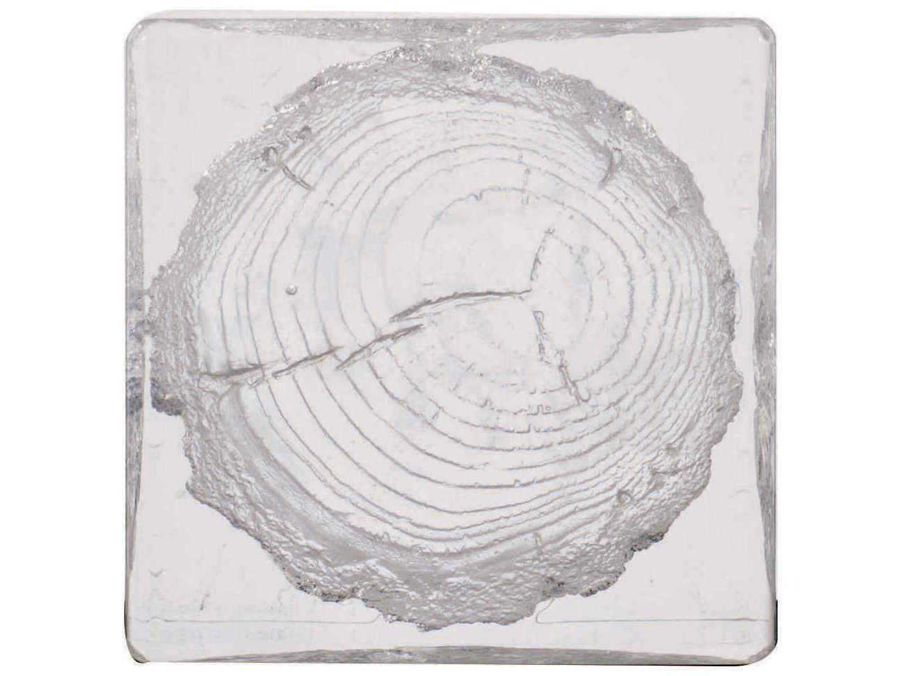 Bernhardt Interiors Arctic Square Plastic Clear Chairside Table