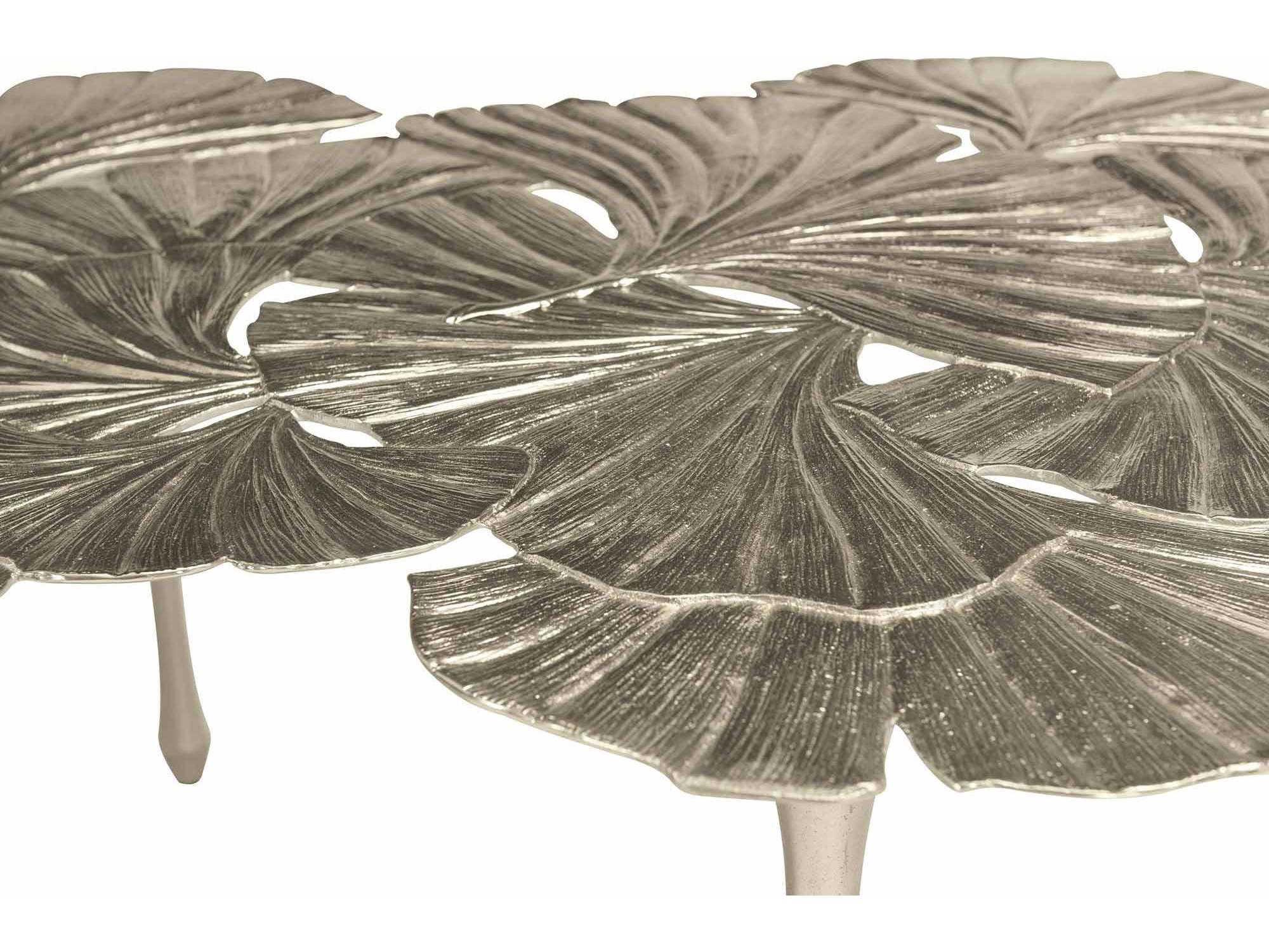 Bernhardt Interiors Annabella Metal Satin Nickel Cocktail Table