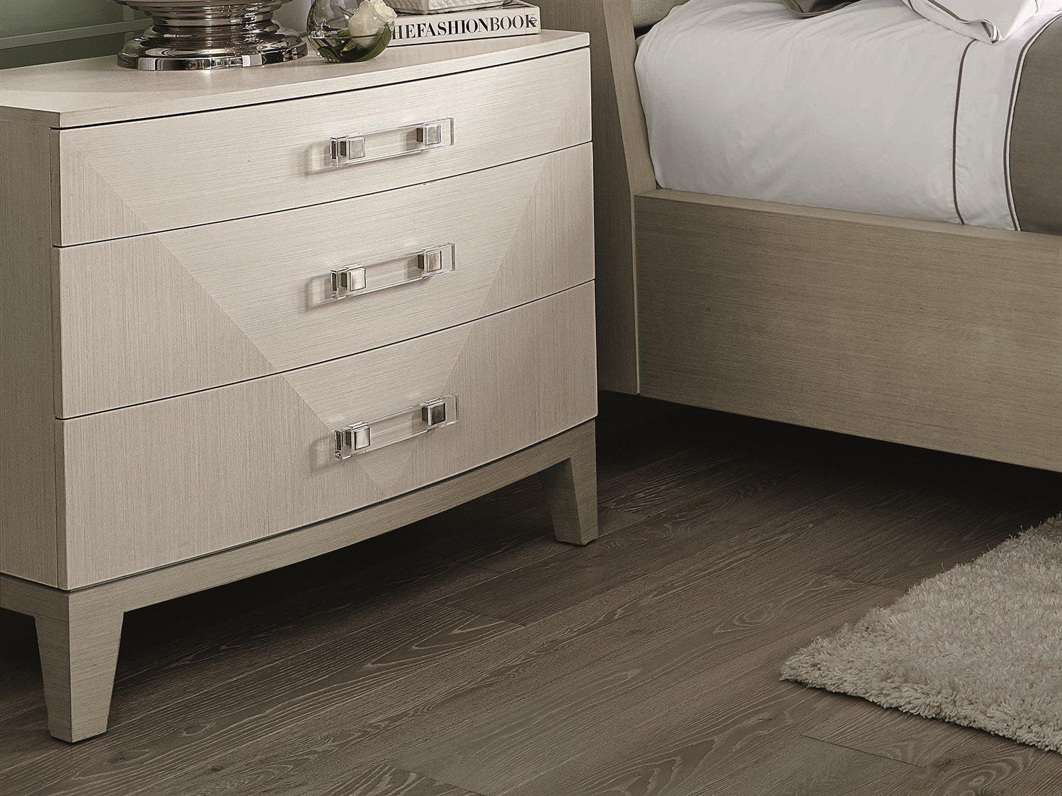 Bernhardt Axiom 3-Drawers Poplar Wood Nightstand