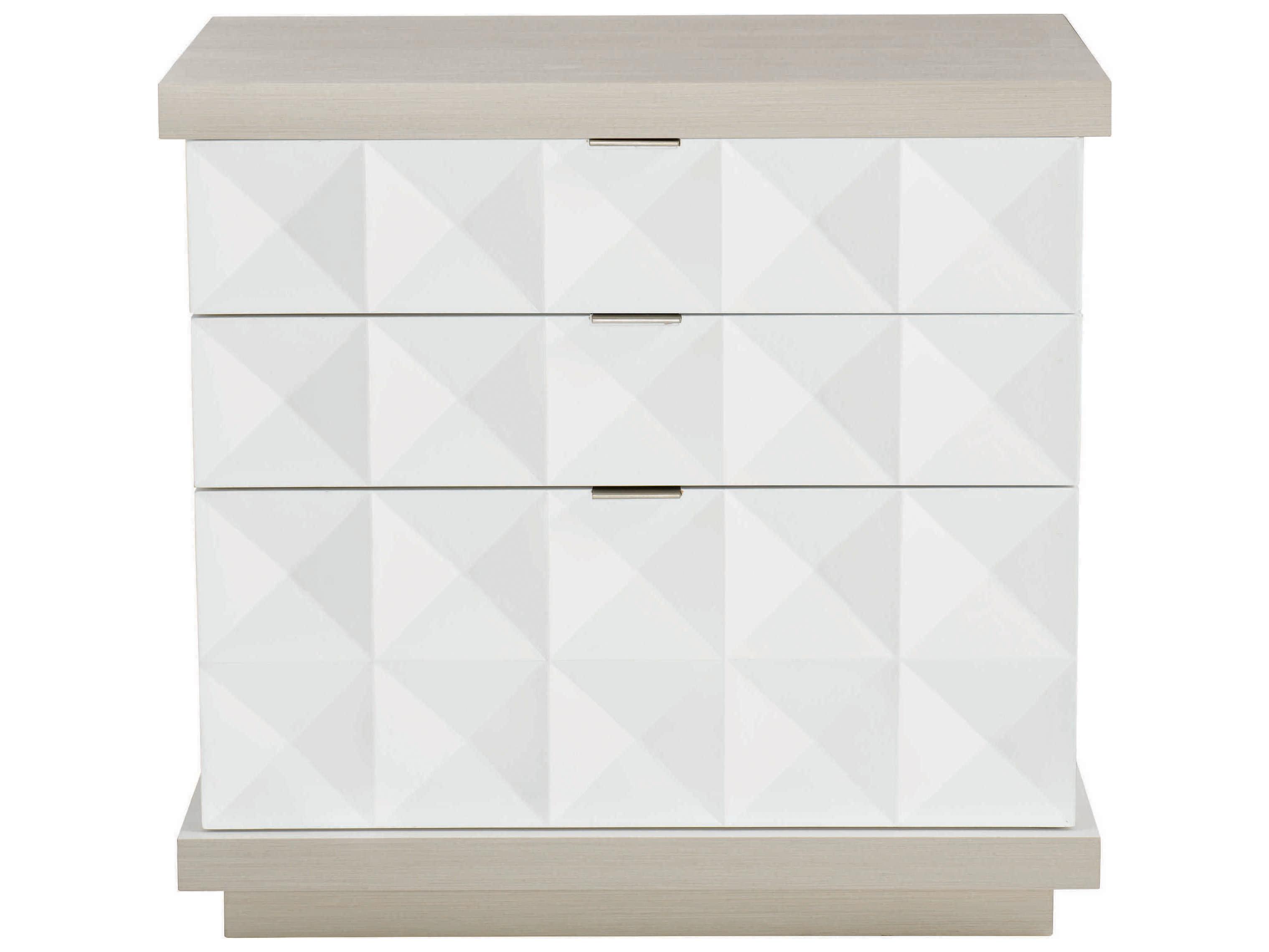 Bernhardt Axiom 3-Drawers Poplar Wood Nightstand