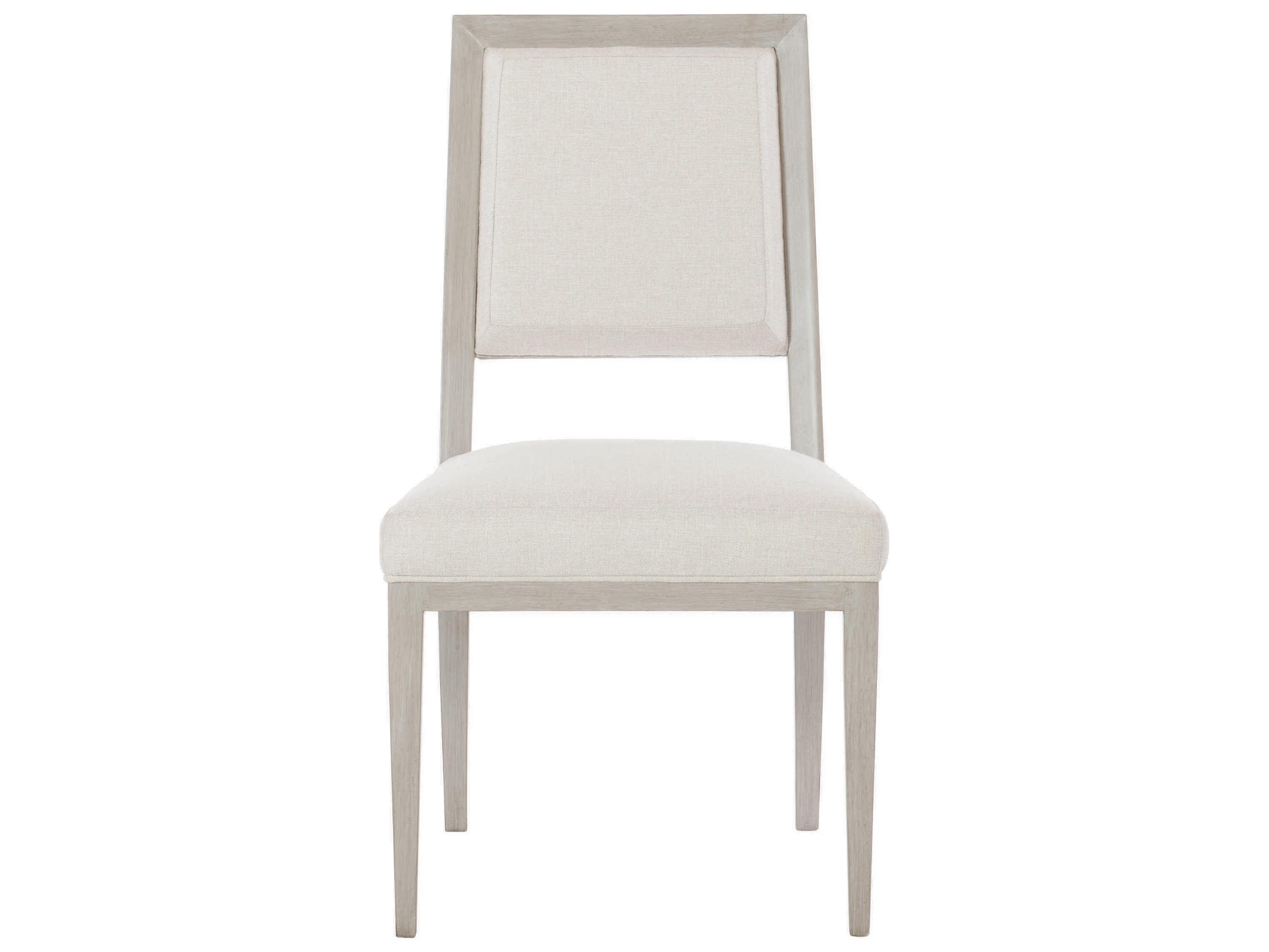 Bernhardt Axiom Poplar Wood Beige Upholstered Side Dining Chair