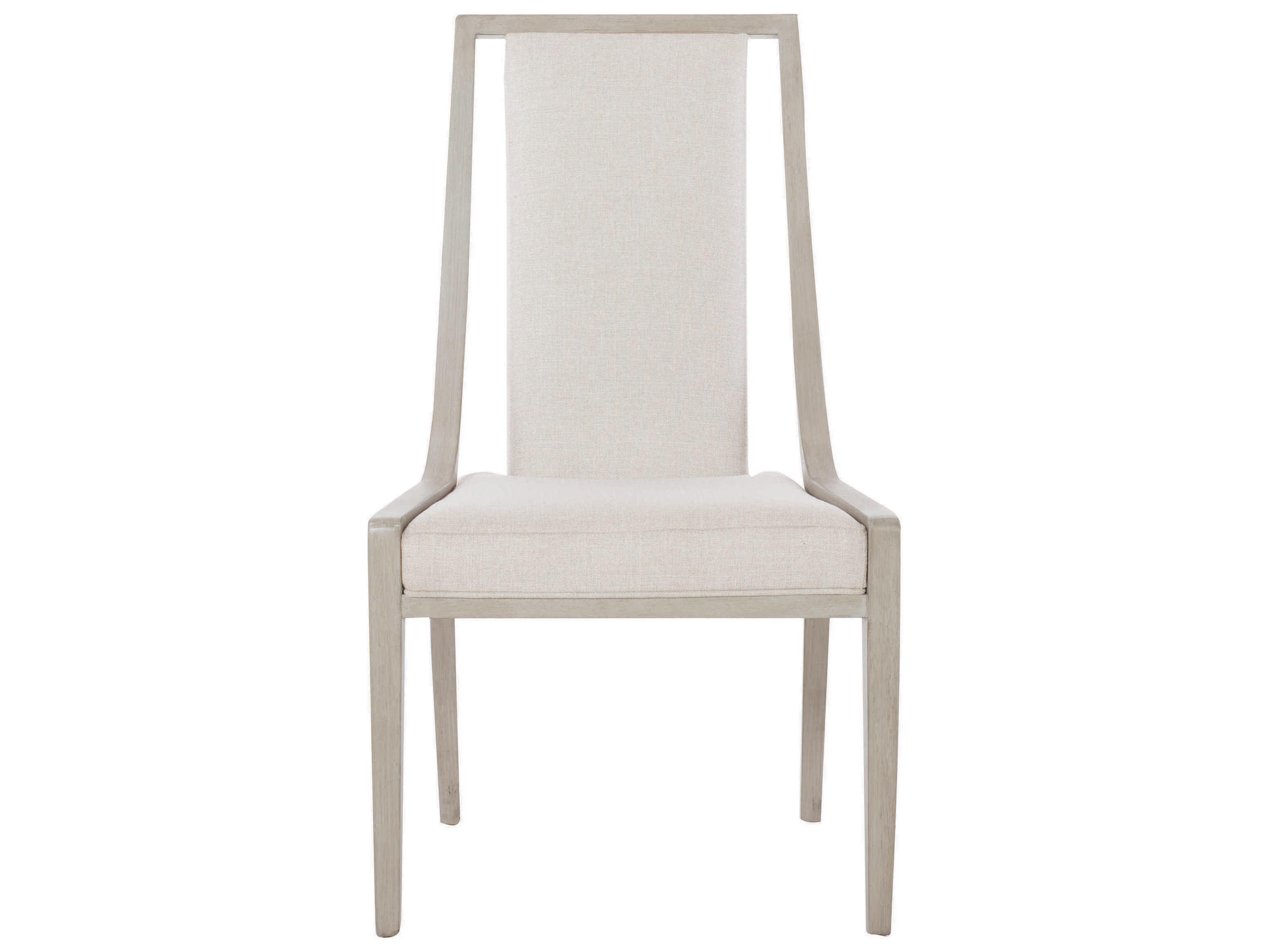 Bernhardt Axiom Poplar Wood Beige Upholstered Side Dining Chair