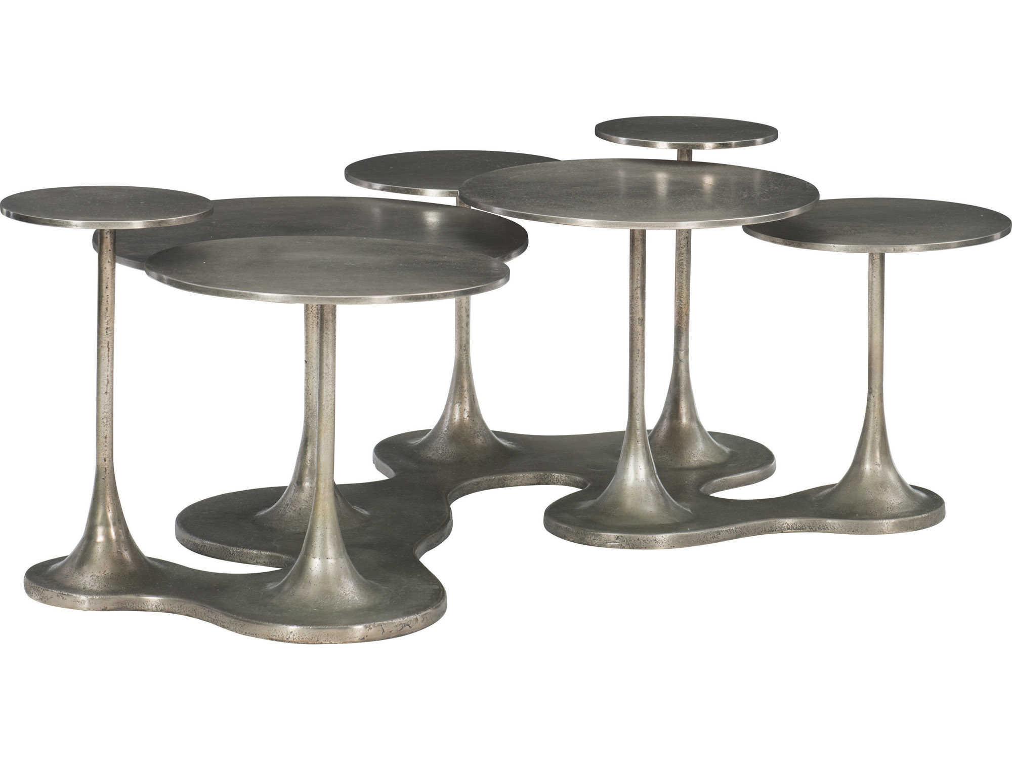 Bernhardt Interiors Circlet Metal Graphite Cocktail Table