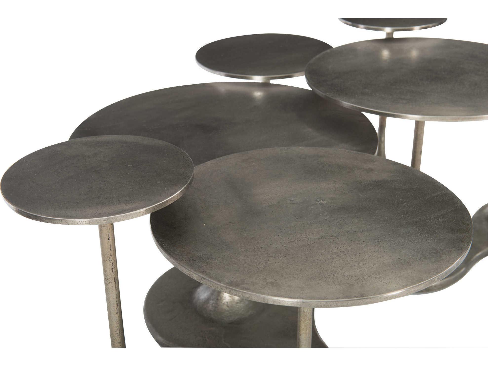 Bernhardt Interiors Circlet Metal Graphite Cocktail Table
