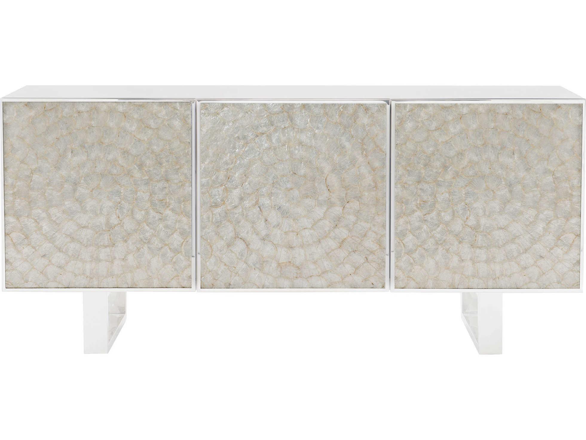 Bernhardt Interiors Helios 72" White Entertainment Console Table