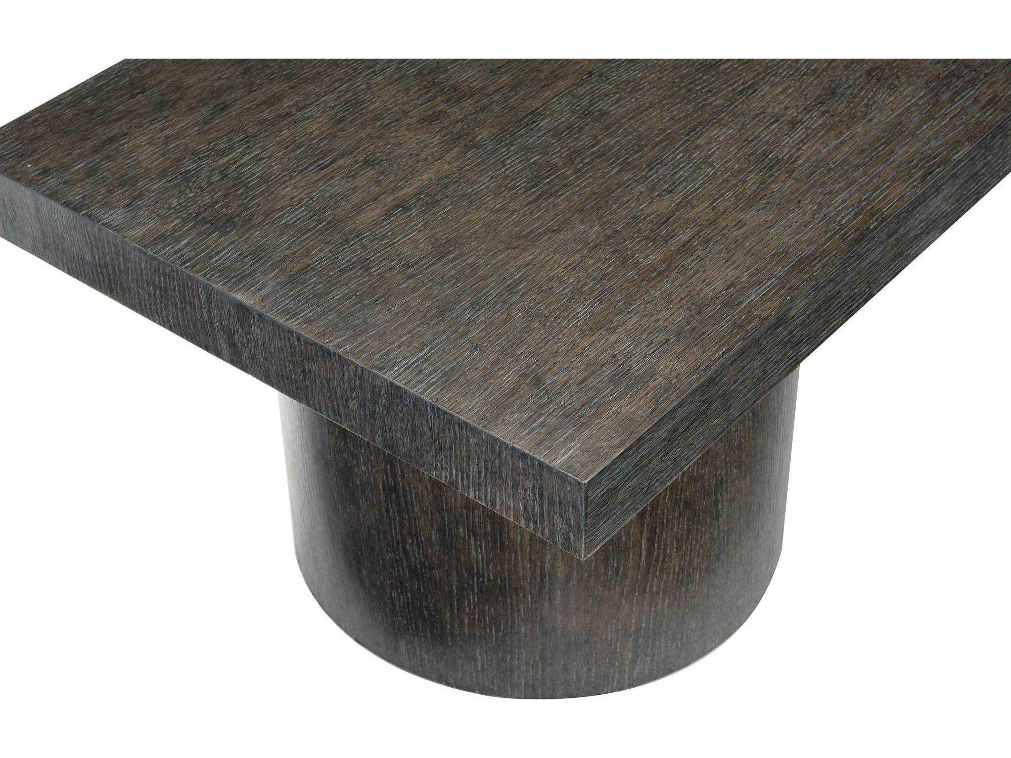 Bernhardt Linea Rectangular Wood Cerused Charcoal Cocktail Table