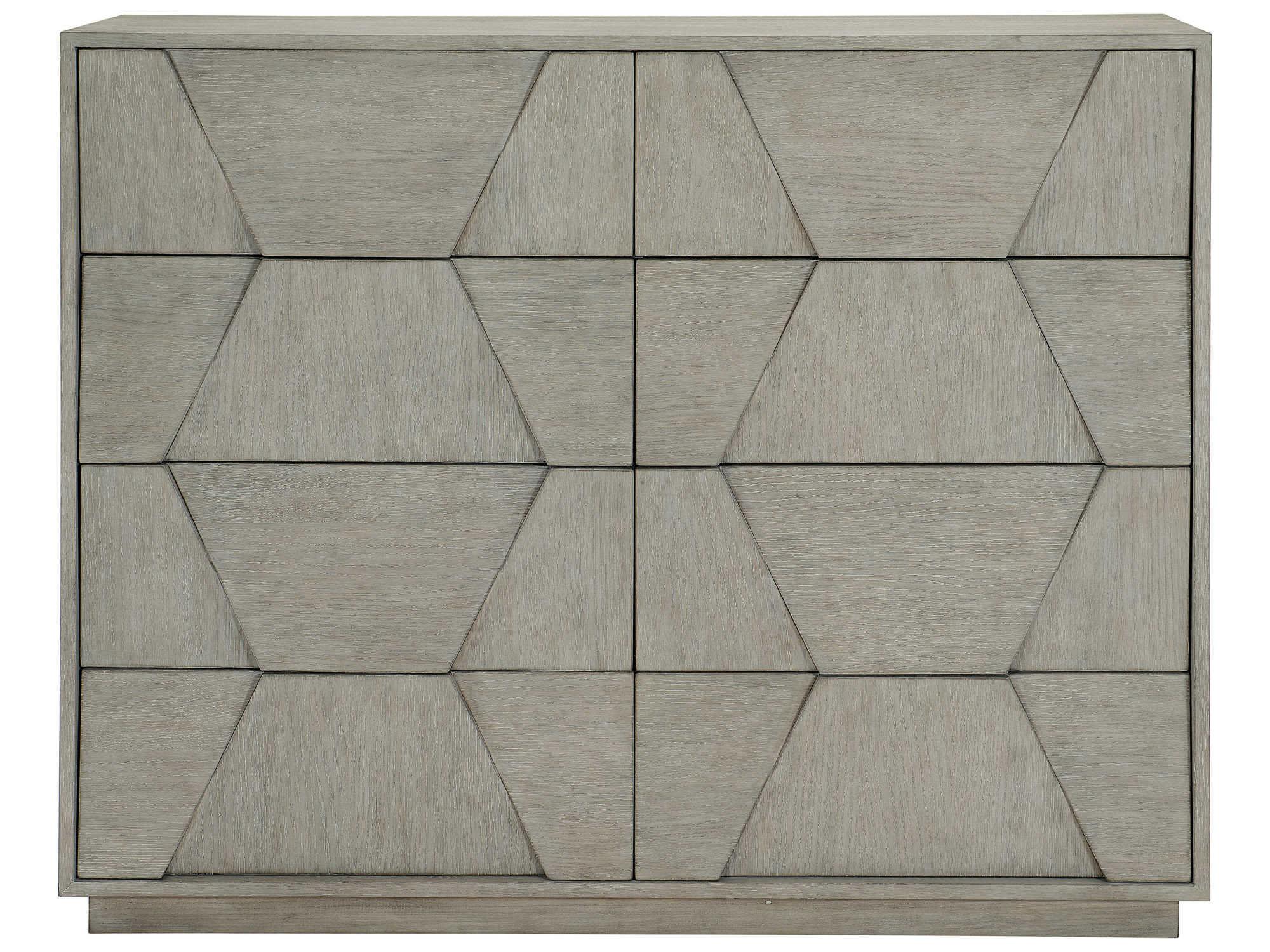 Bernhardt Linea 8-Drawers Gray Oak Wood Double Dresser