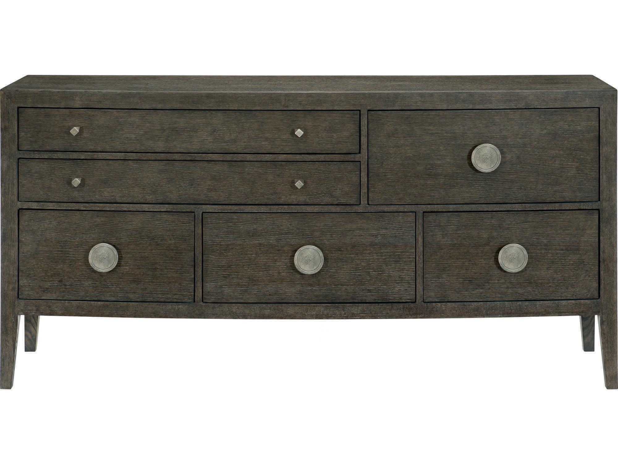 Bernhardt Linea 6-Drawers Brown Oak Wood Dresser