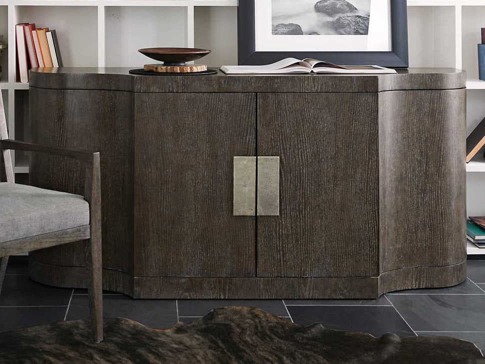 Bernhardt Linea 72" Oak Wood Cerused Charcoal Buffet