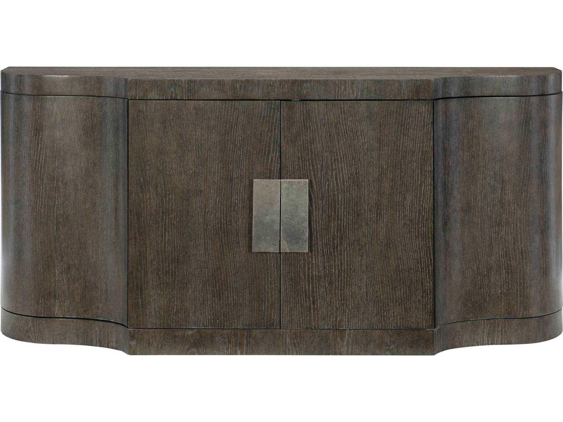 Bernhardt Linea 72" Oak Wood Cerused Charcoal Buffet