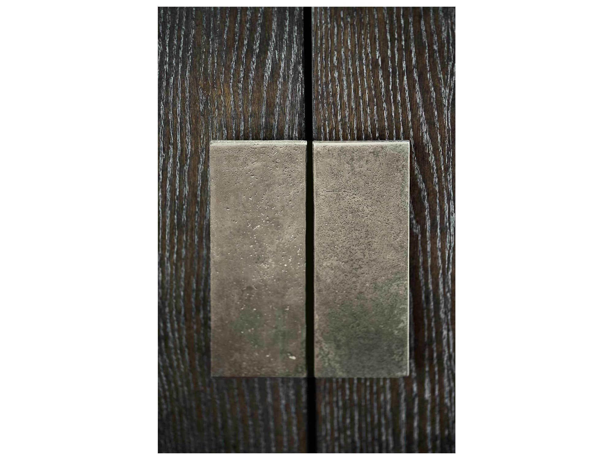 Bernhardt Linea 72" Oak Wood Cerused Charcoal Buffet