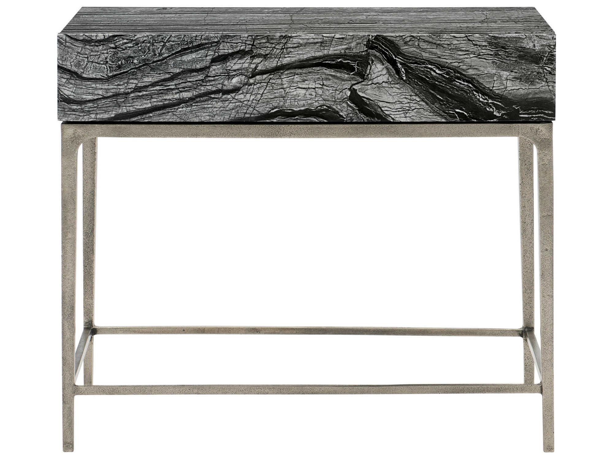 Bernhardt Linea 1-Drawer Gray Nightstand