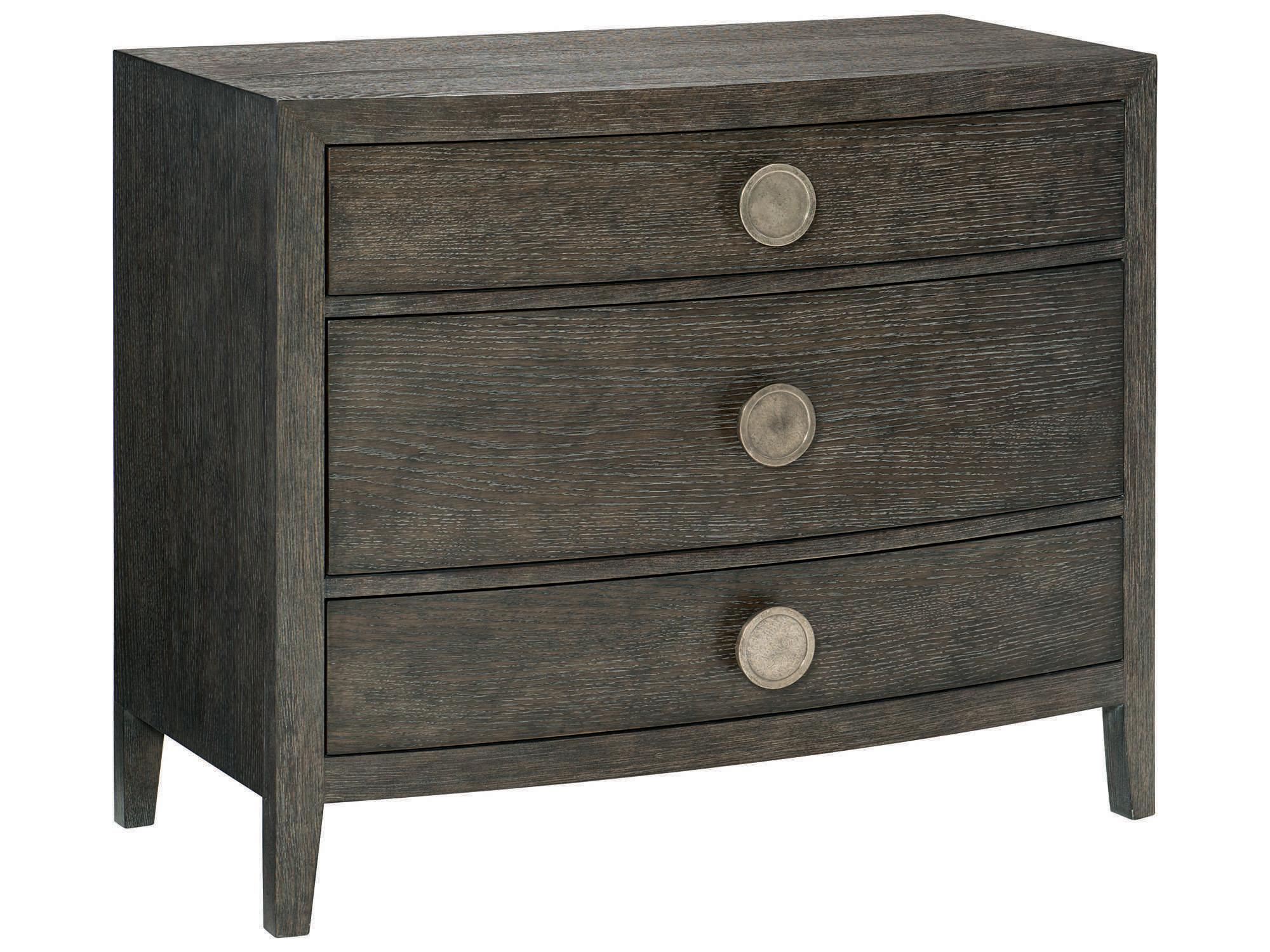 Bernhardt Linea 3-Drawers Brown Oak Wood Bachelor's Chest