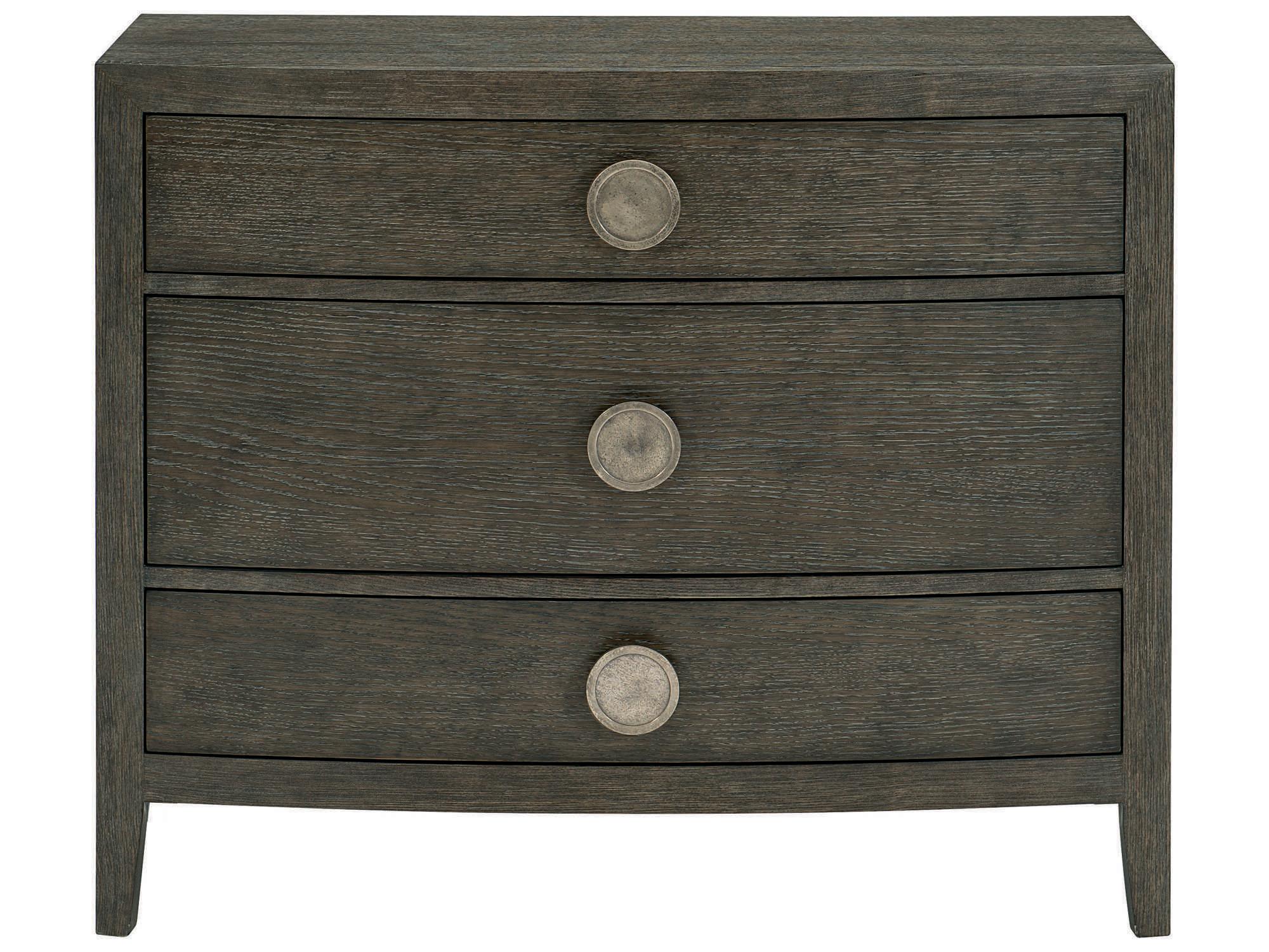 Bernhardt Linea 3-Drawers Brown Oak Wood Bachelor's Chest