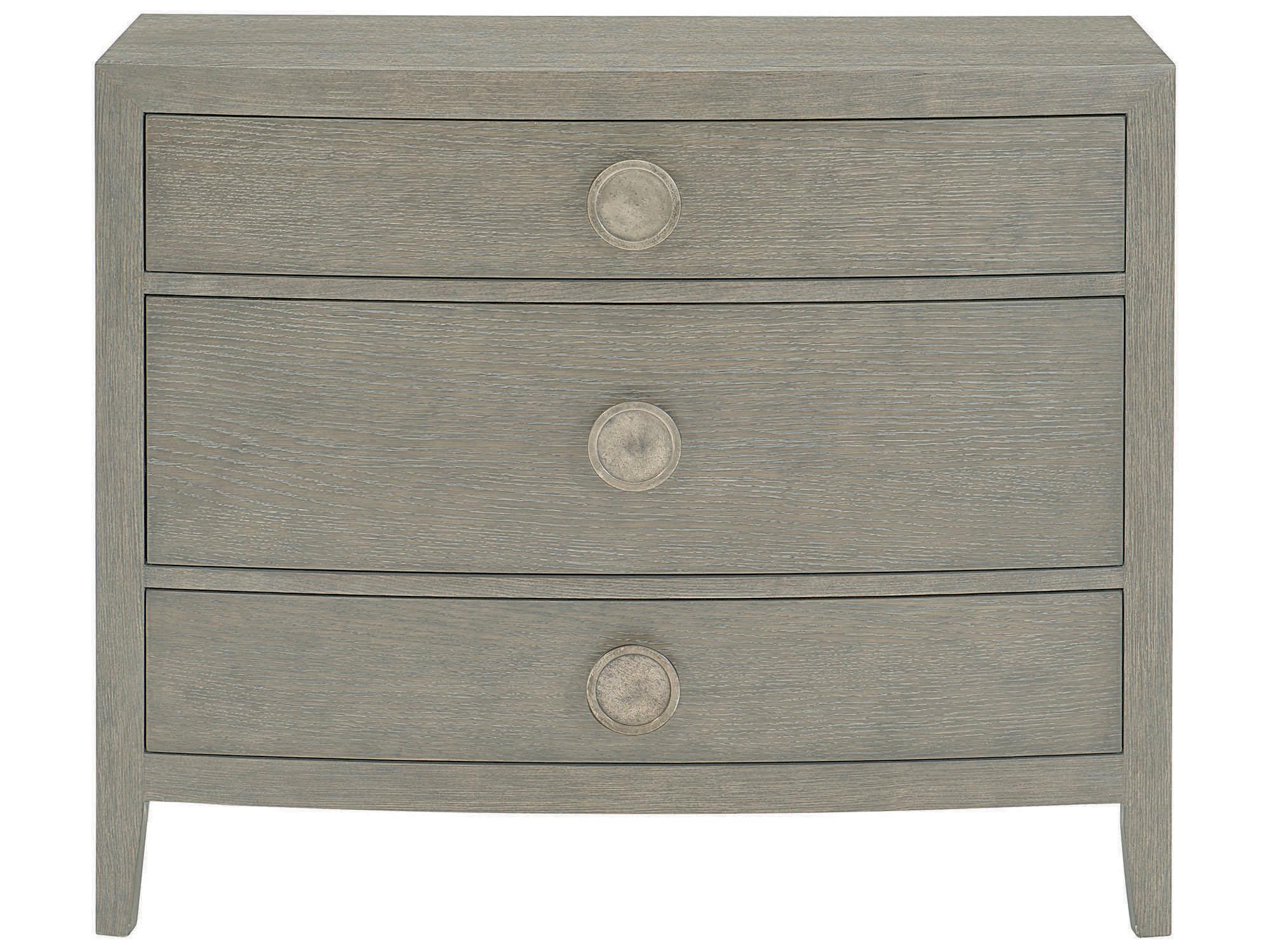 Bernhardt Linea 3-Drawers Gray Oak Wood Bachelor's Chest