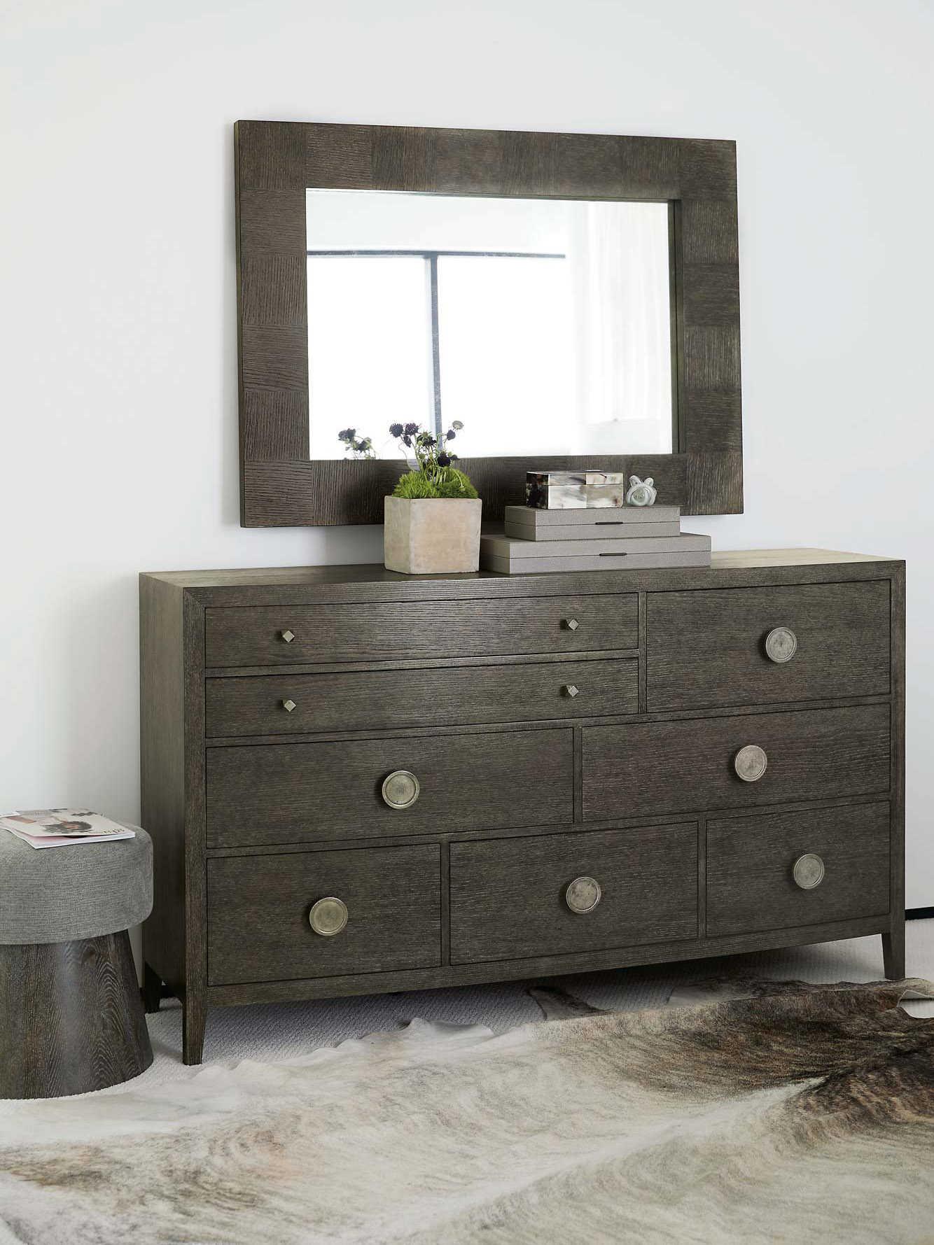 Bernhardt Plush Linea Rectangular Wall Mirror