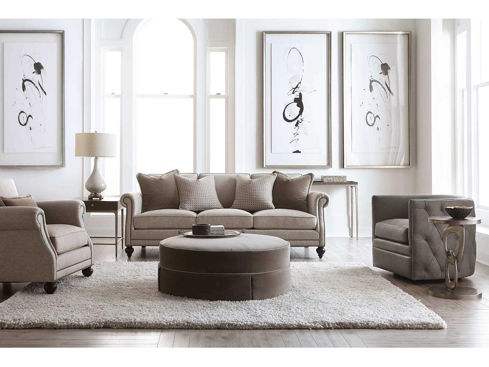 Bernhardt Linea Rectangular Cerused Charcoal Textured Graphite Metal Console Table