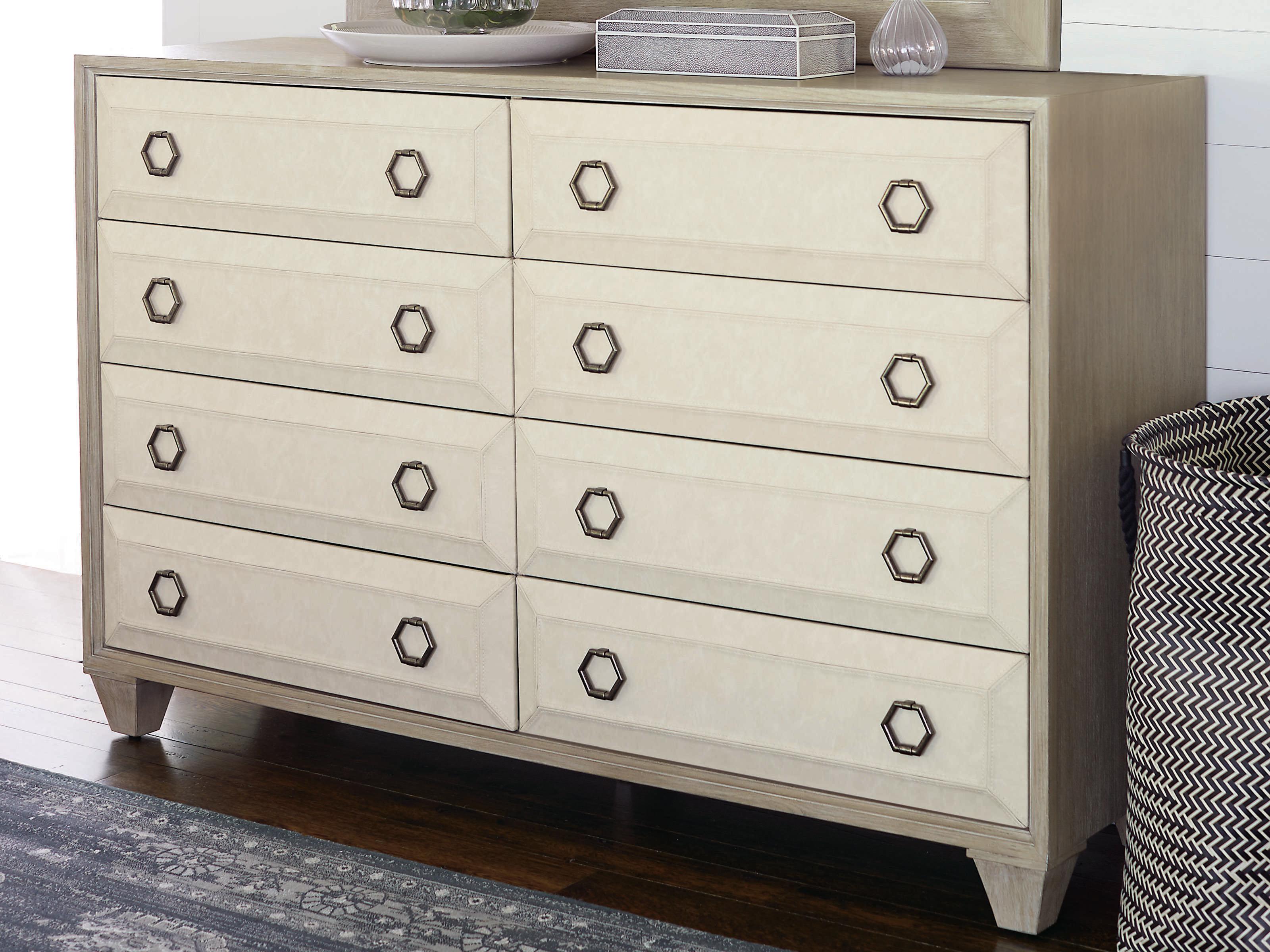 Bernhardt Santa Barbara 8-Drawers Beige Oak Wood Double Dresser