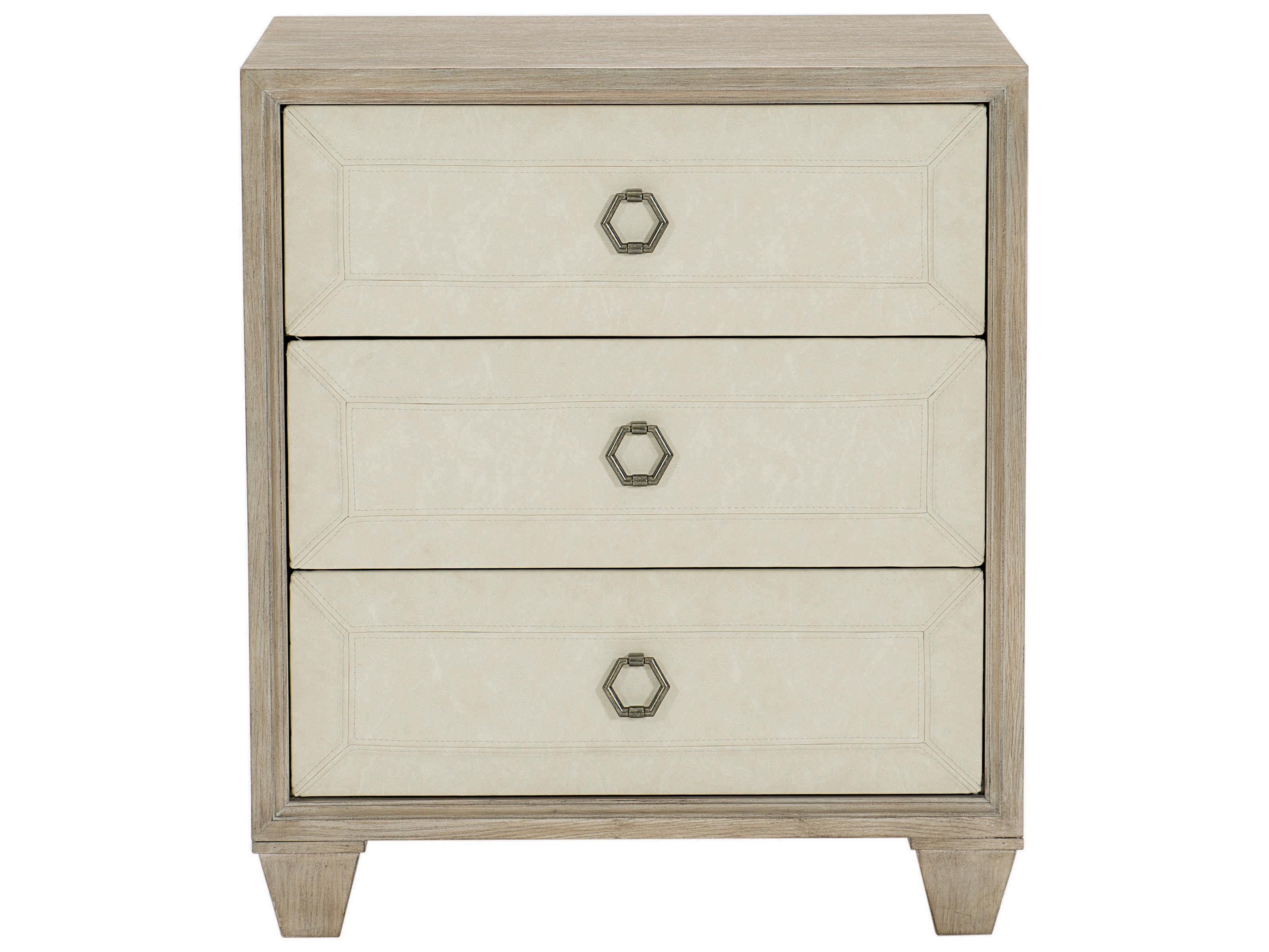 Bernhardt Santa Barbara 3-Drawers Beige Oak Wood Nightstand