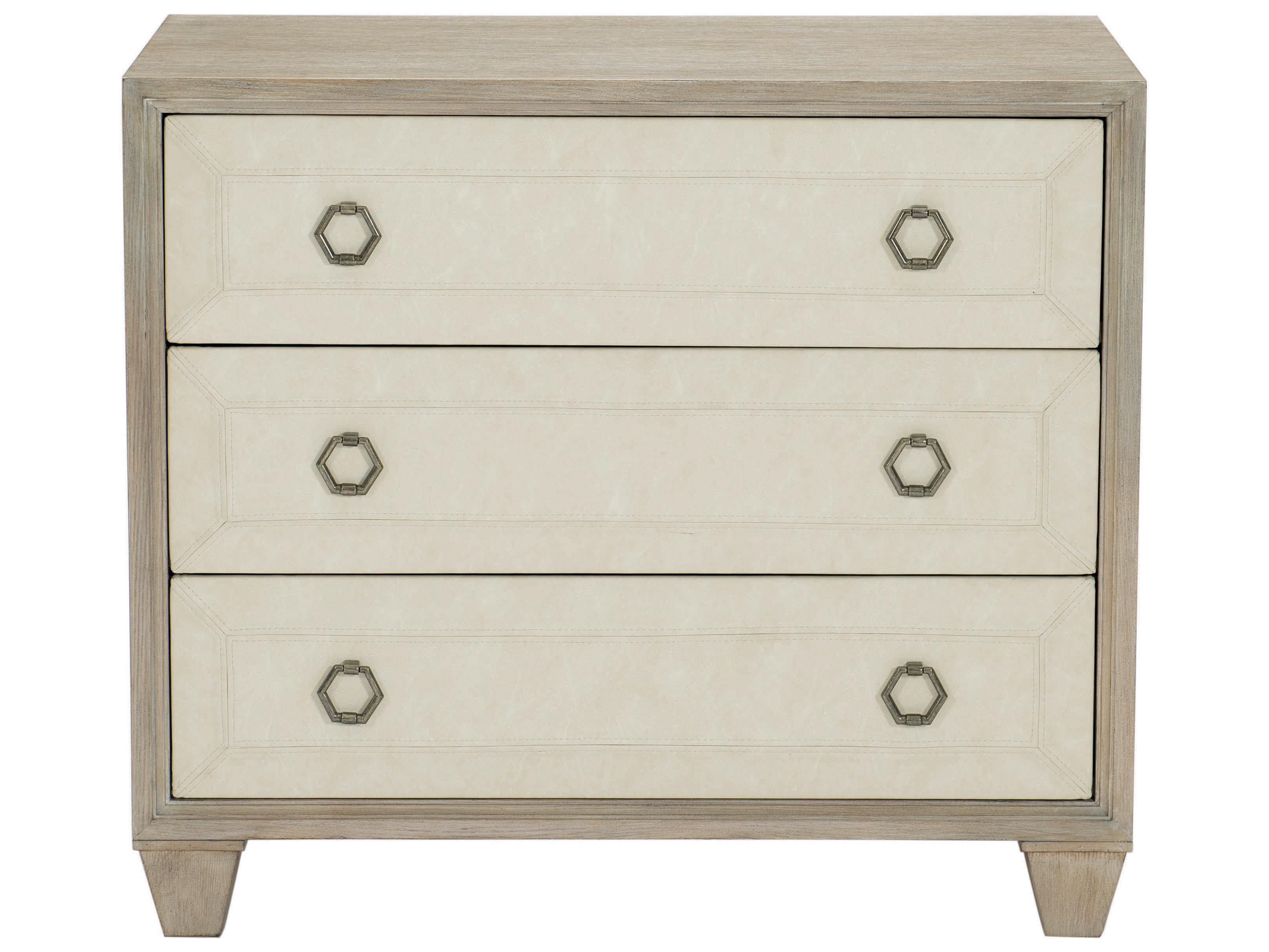 Bernhardt Santa Barbara 3-Drawers Beige Oak Wood Nightstand