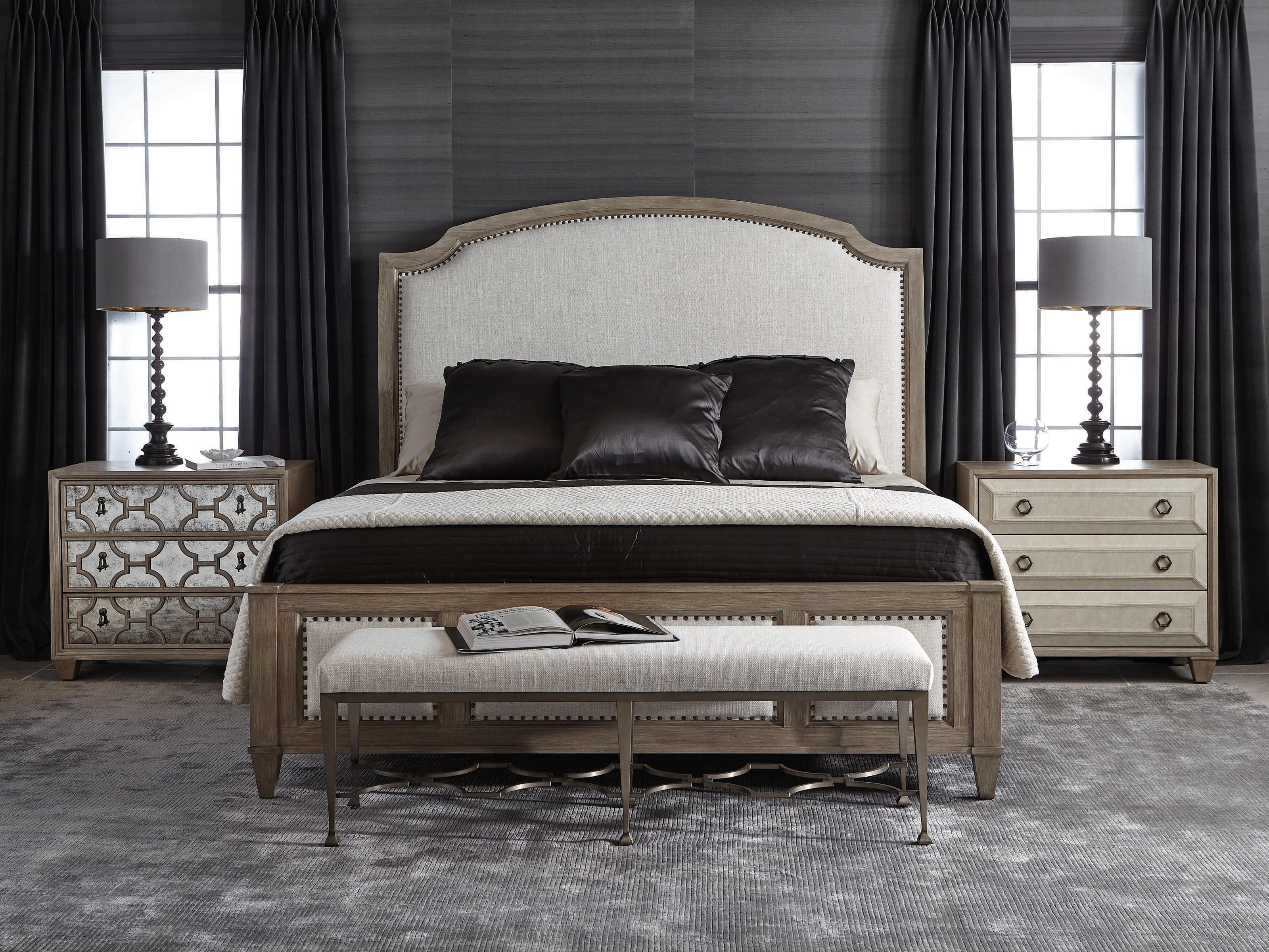 Bernhardt Santa Barbara 3-Drawers Brown Oak Wood Nightstand