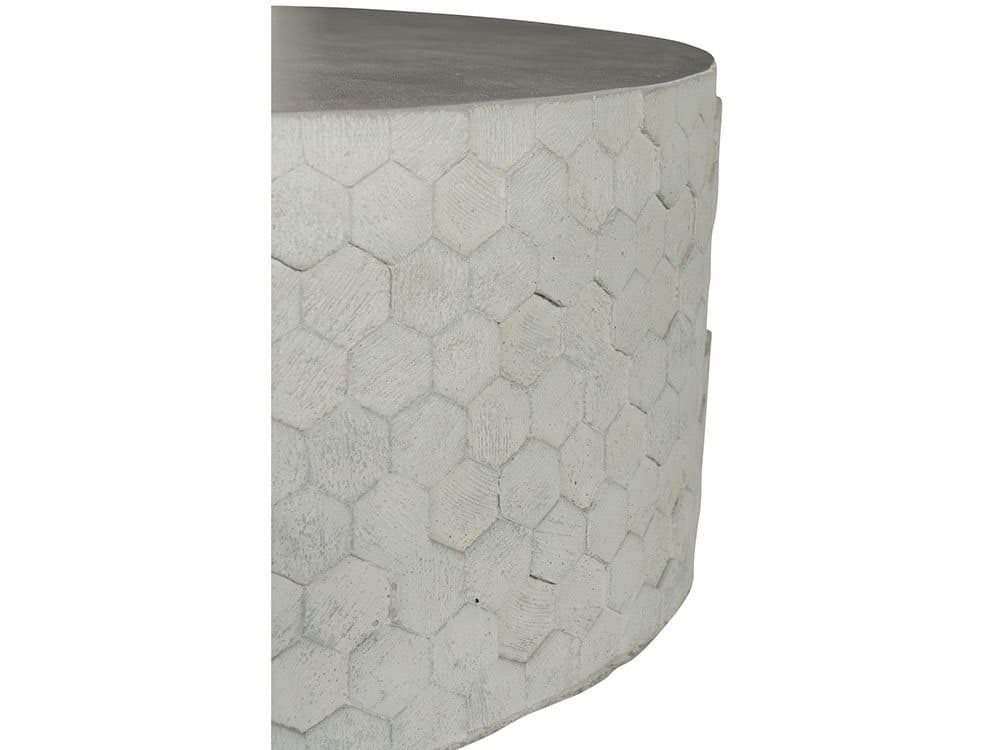 Bernhardt Athena Round Natural Concrete Cocktail Table