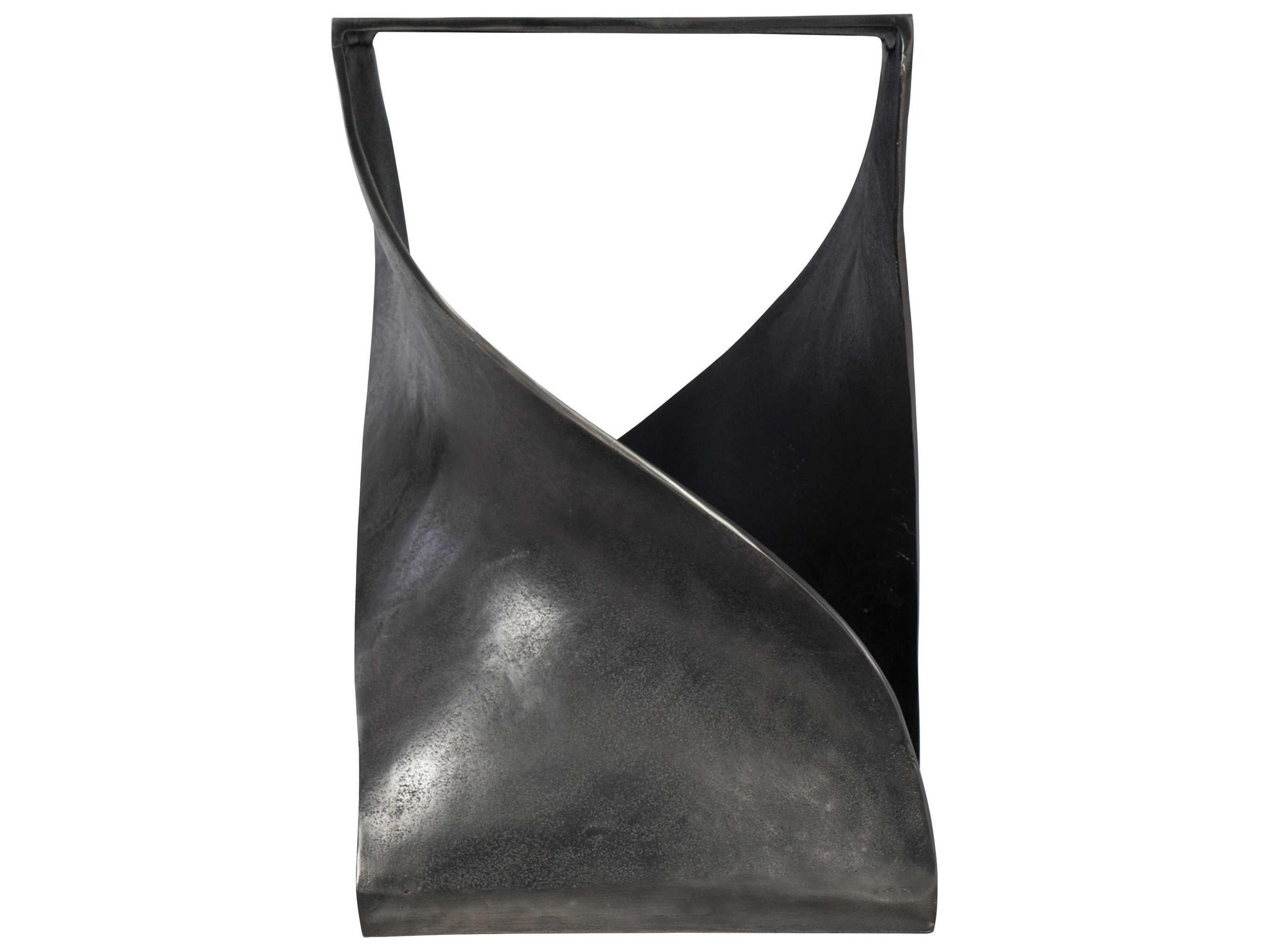 Bernhardt Interiors Vika Square Metal Graphite Accent Table