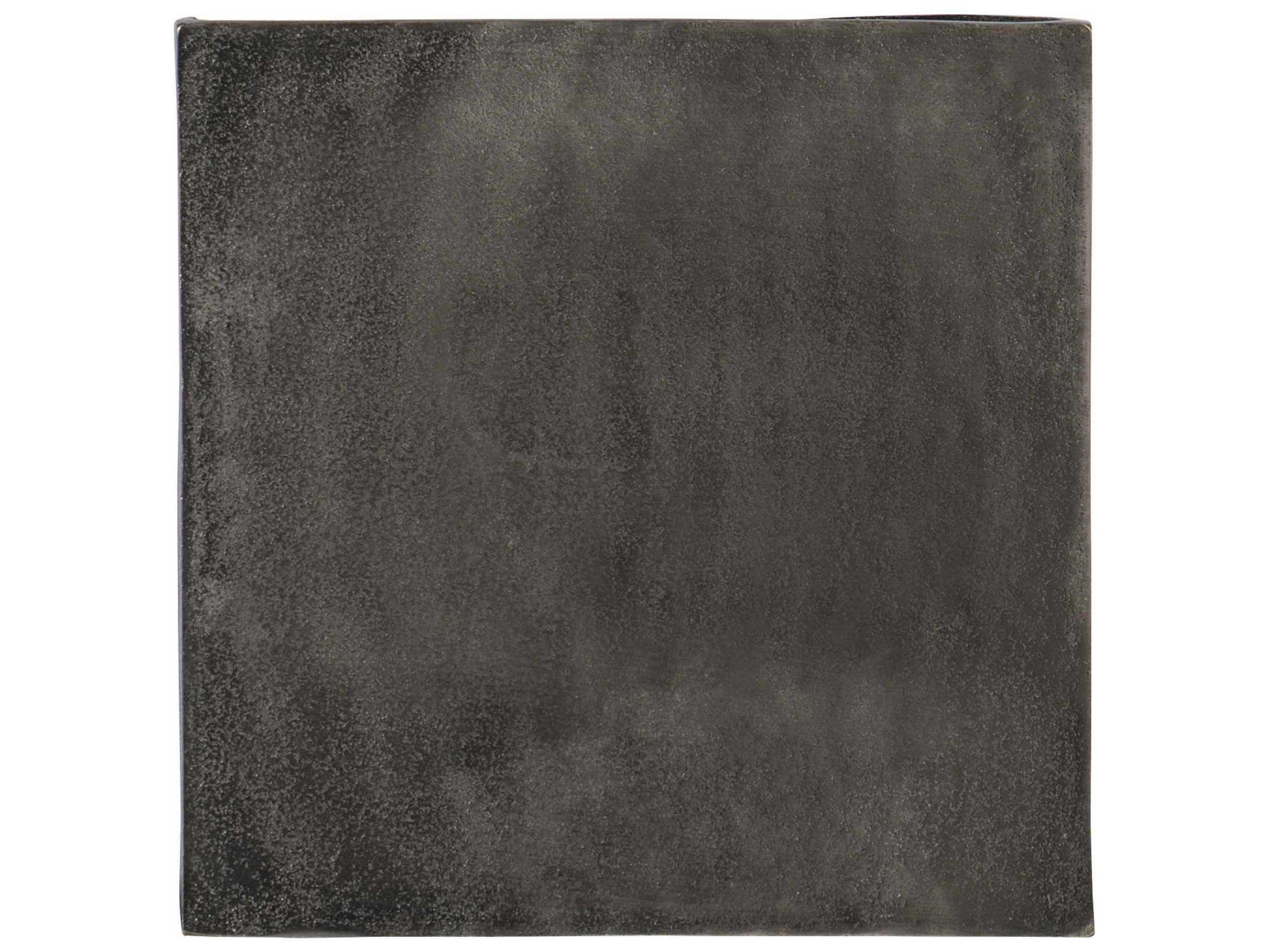 Bernhardt Interiors Vika Square Metal Graphite Accent Table