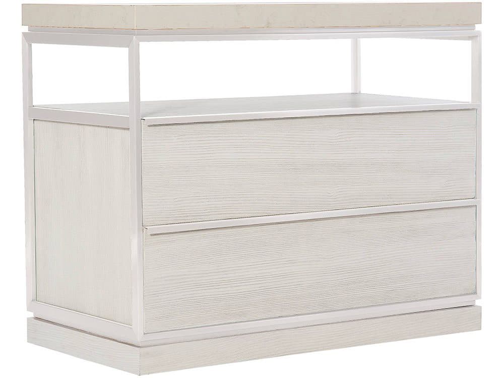 Bernhardt Interiors Bryne 2-Drawers Pine Wood Nightstand