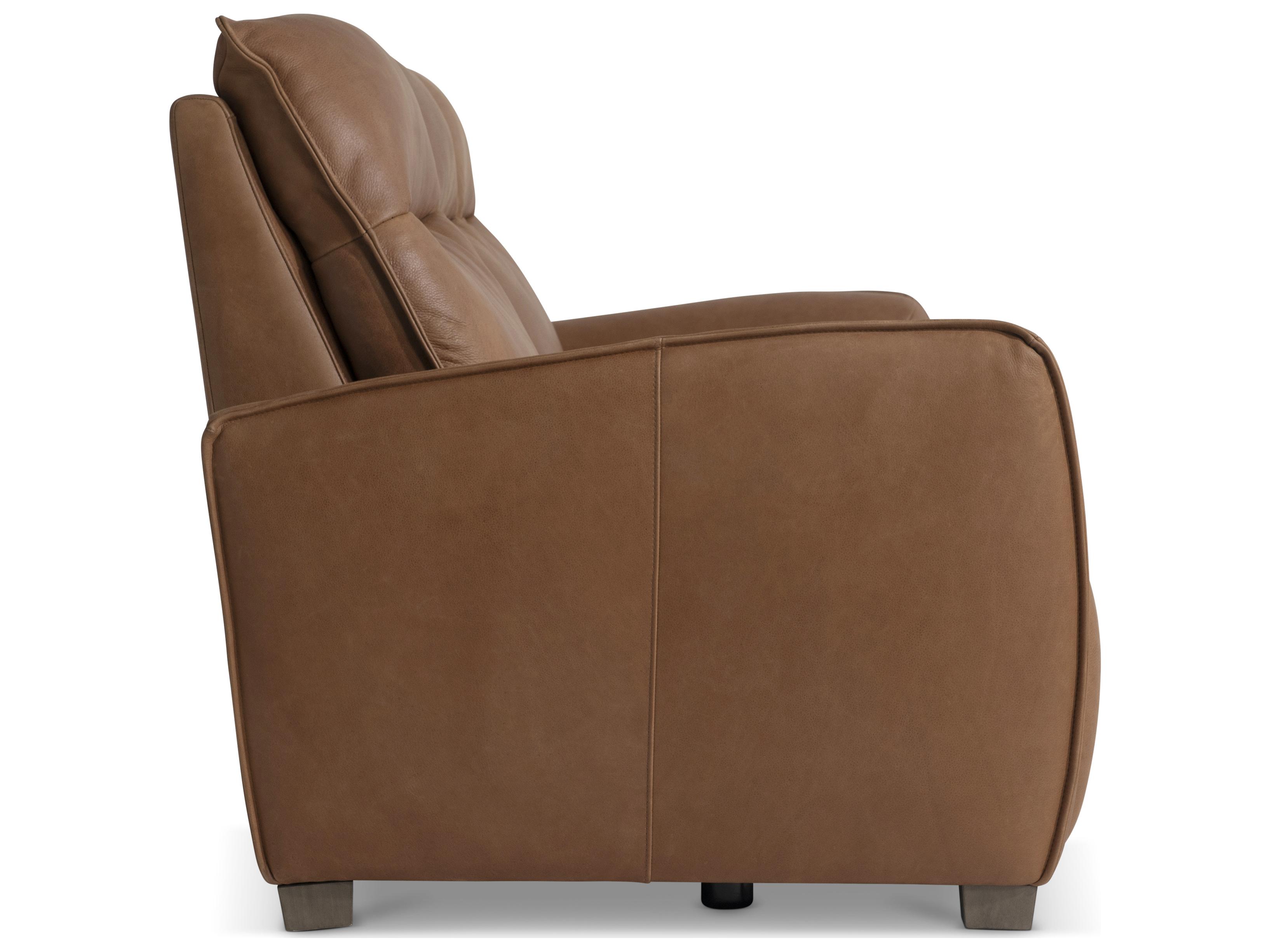 Bernhardt Sorrento Brown Leather Sofa