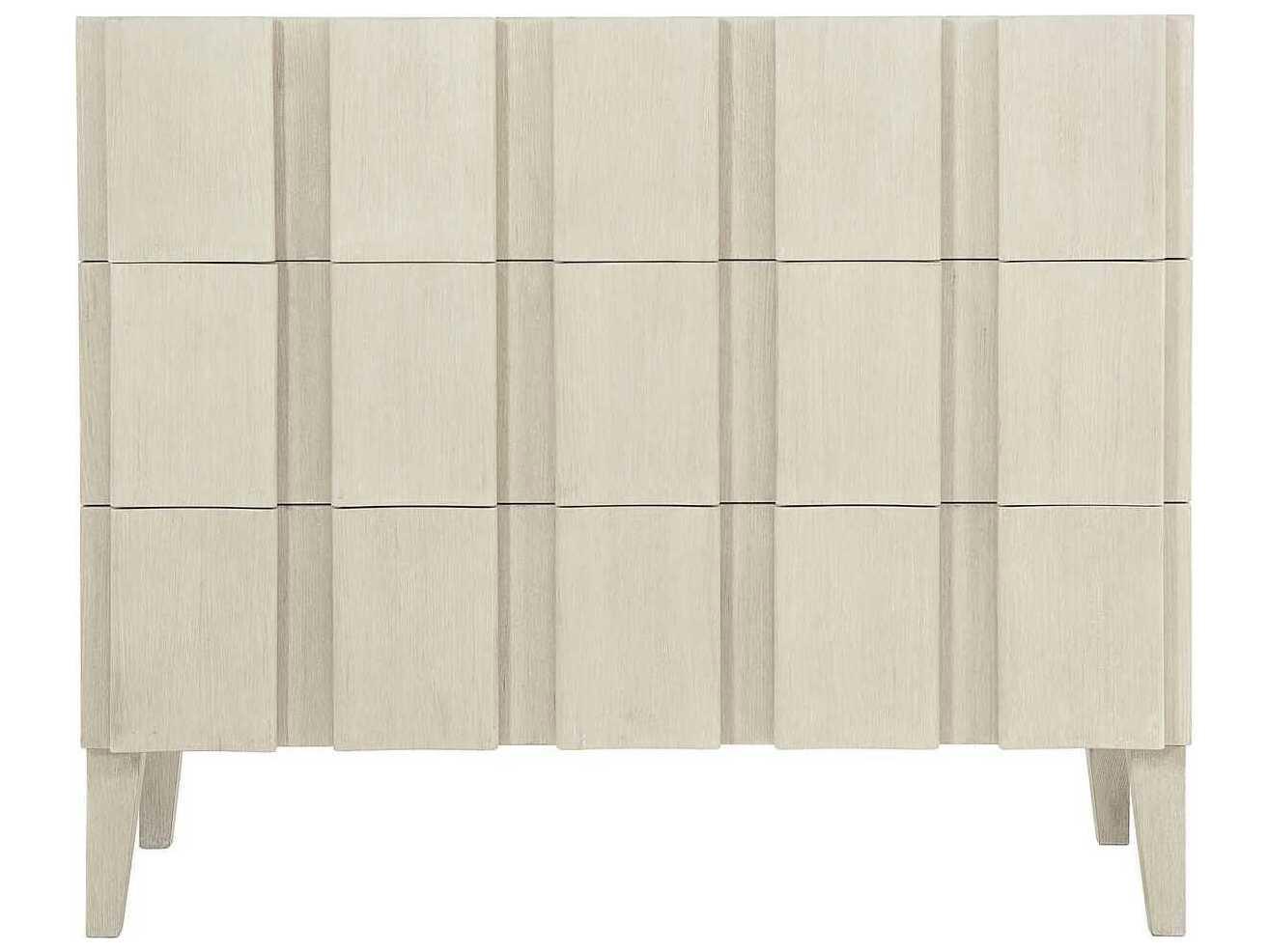 Bernhardt East Hampton 3-Drawers Cerused Linen Beige Ash Wood Accent Chest