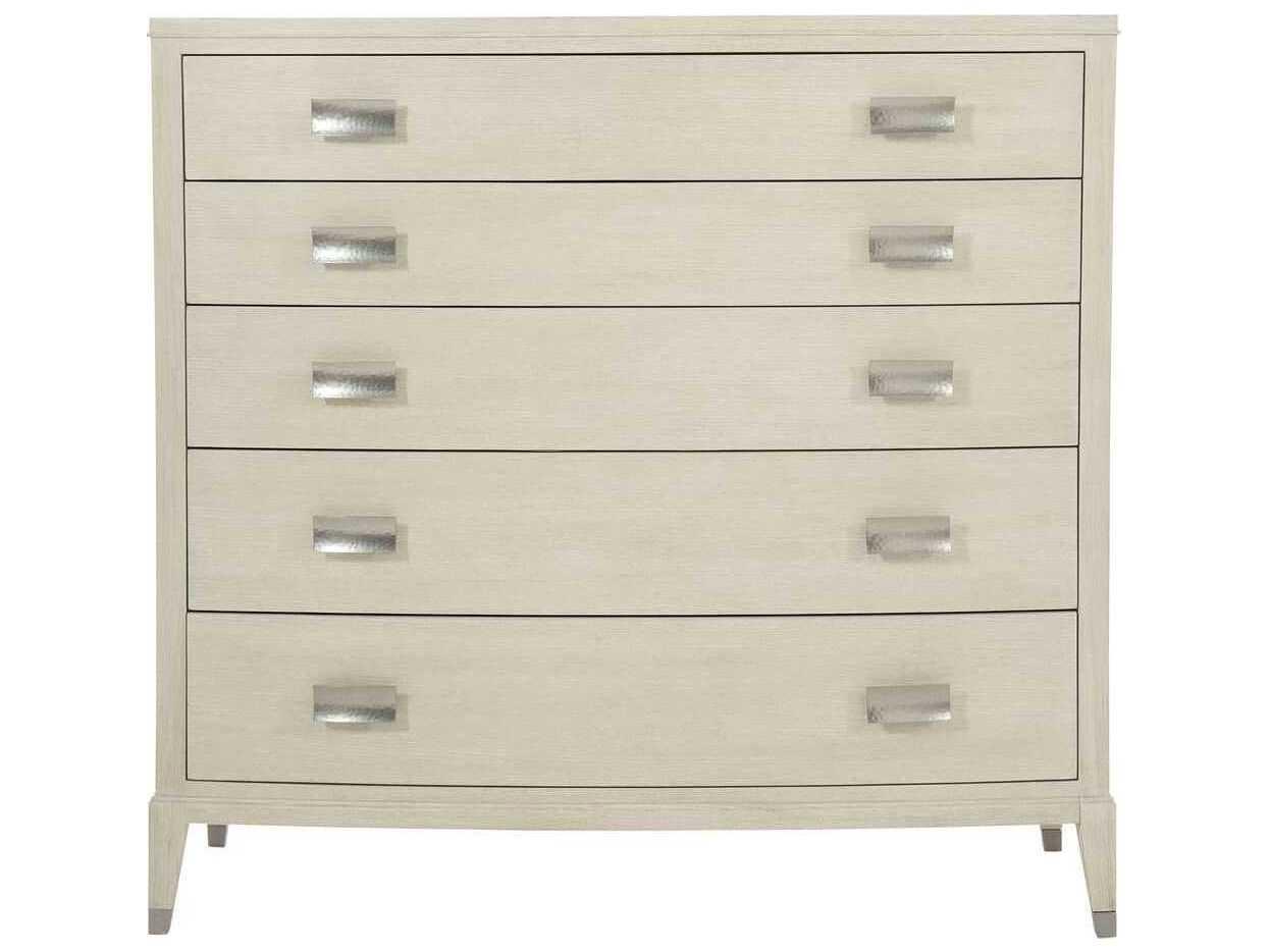 Bernhardt East Hampton 5-Drawers Cerused Linen Beige Ash Wood Accent Chest