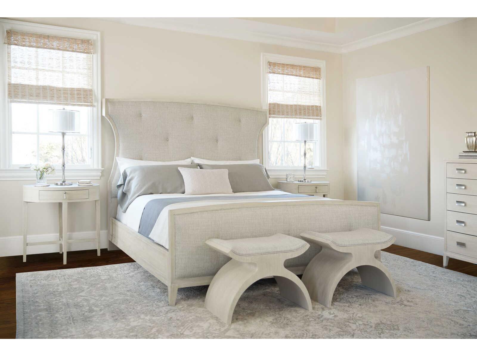 Bernhardt East Hampton 5-Drawers Cerused Linen Beige Ash Wood Accent Chest