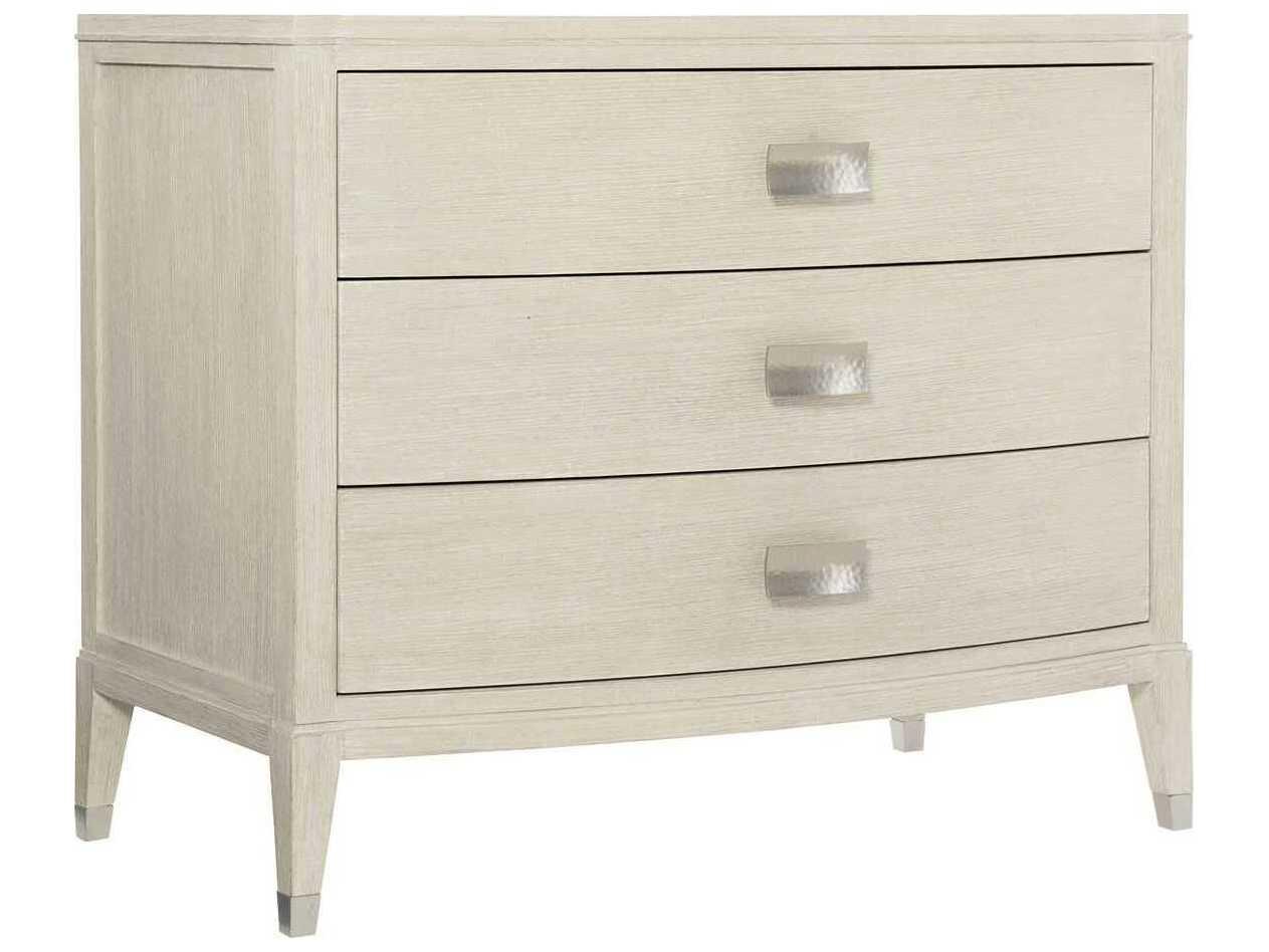 Bernhardt East Hampton 3-Drawers White Ash Wood Nightstand