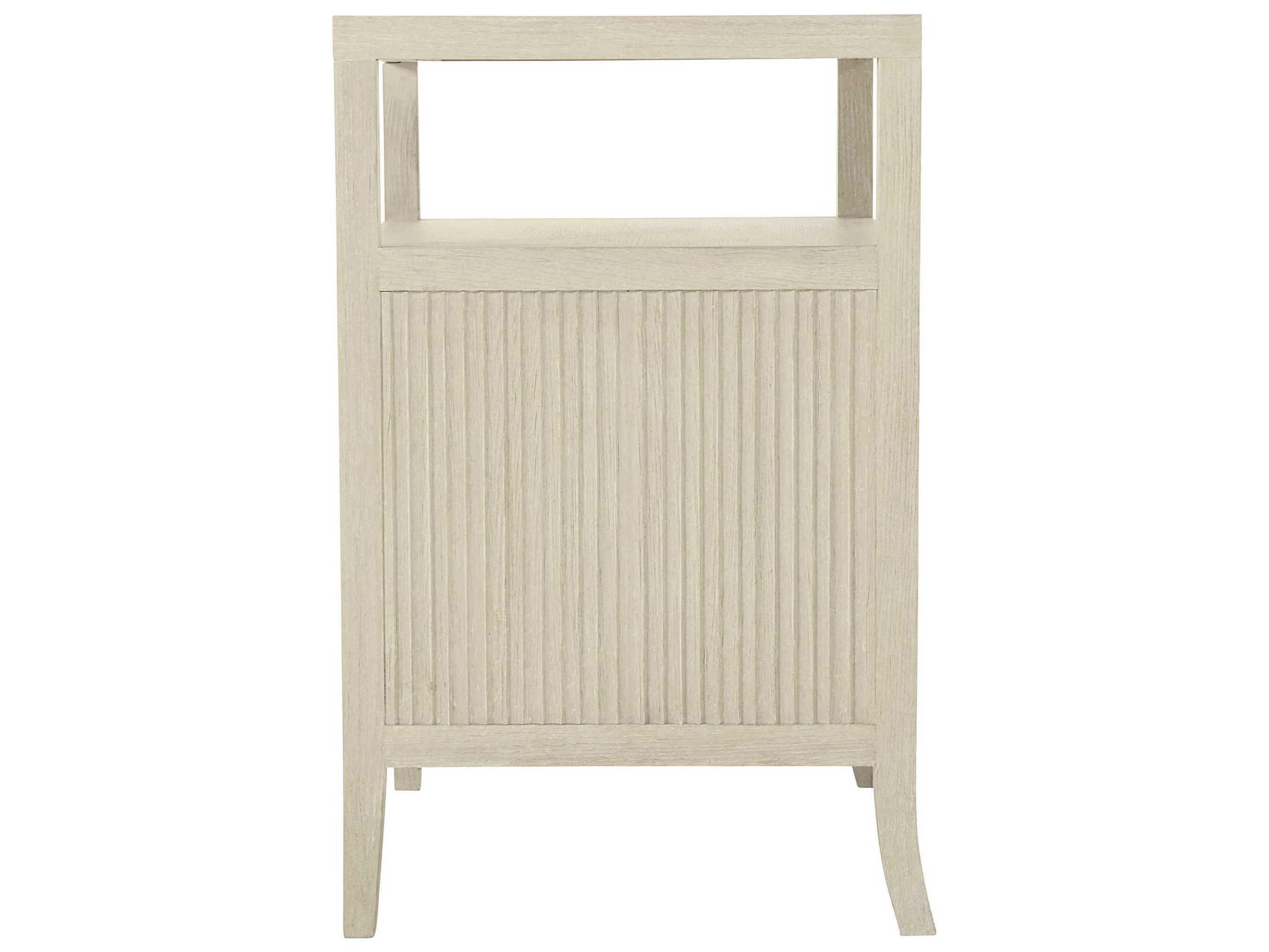 Bernhardt East Hampton 2-Drawers White Ash Wood Nightstand