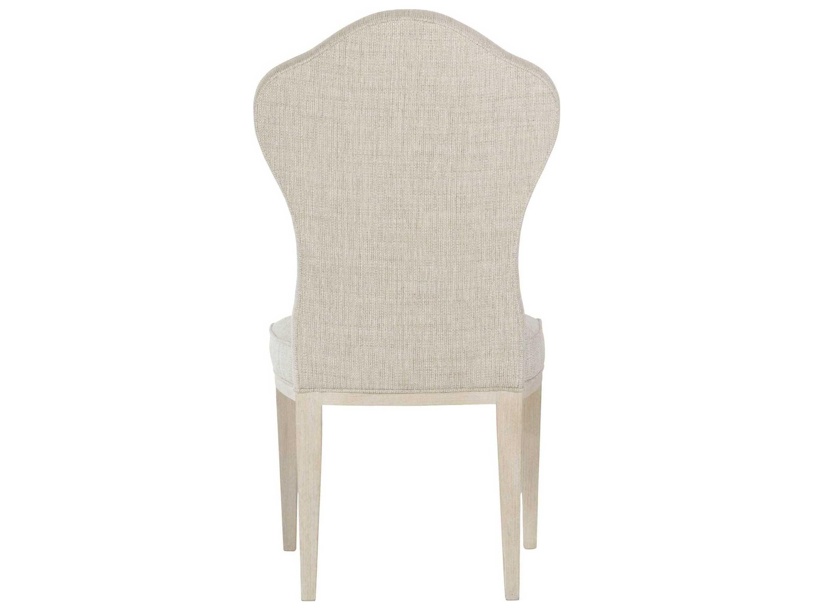 Bernhardt East Hampton Ash Wood Gray Upholstered Side Dining Chair