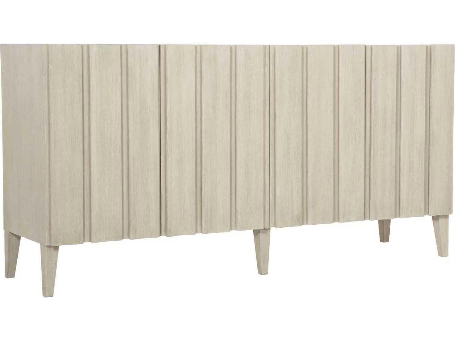 Bernhardt East Hampton 68" Ash Wood Cerused Linen Entertainment Console Table