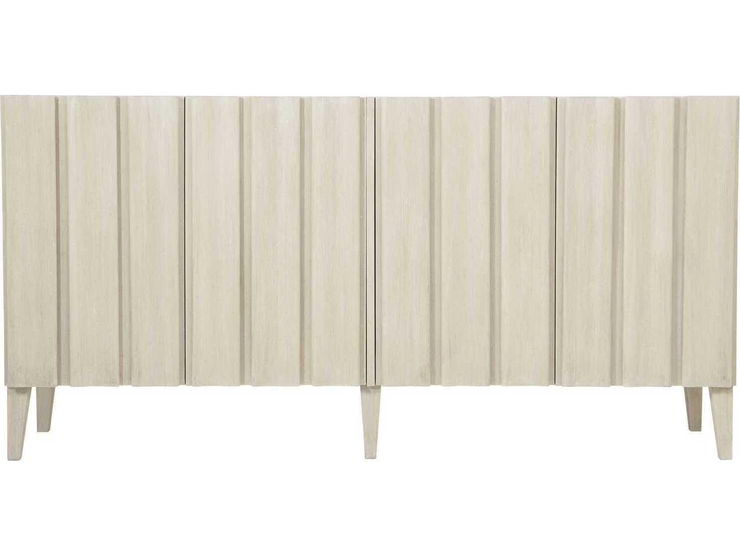 Bernhardt East Hampton 68" Ash Wood Cerused Linen Entertainment Console Table