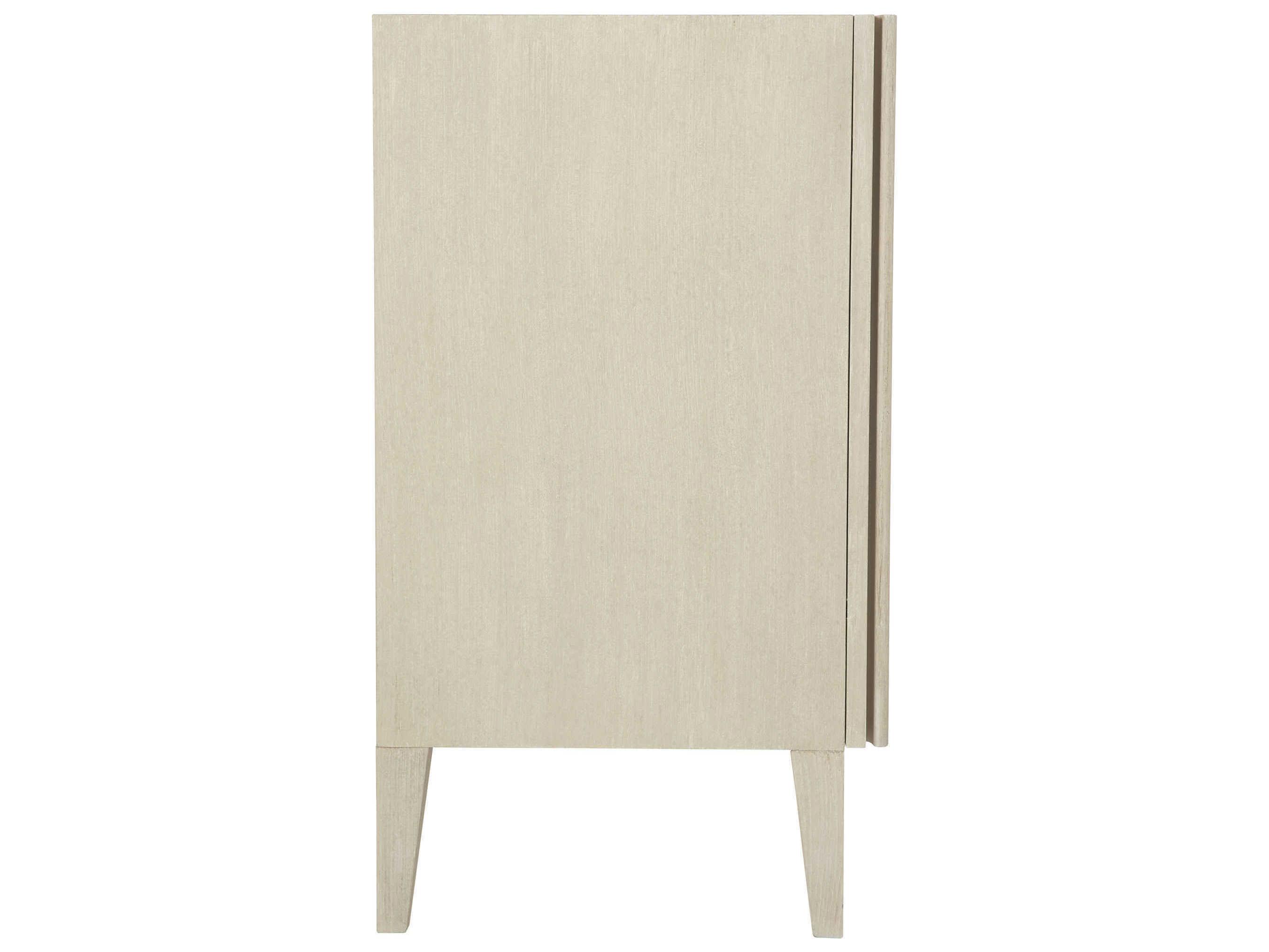 Bernhardt East Hampton 68" Ash Wood Cerused Linen Entertainment Console Table