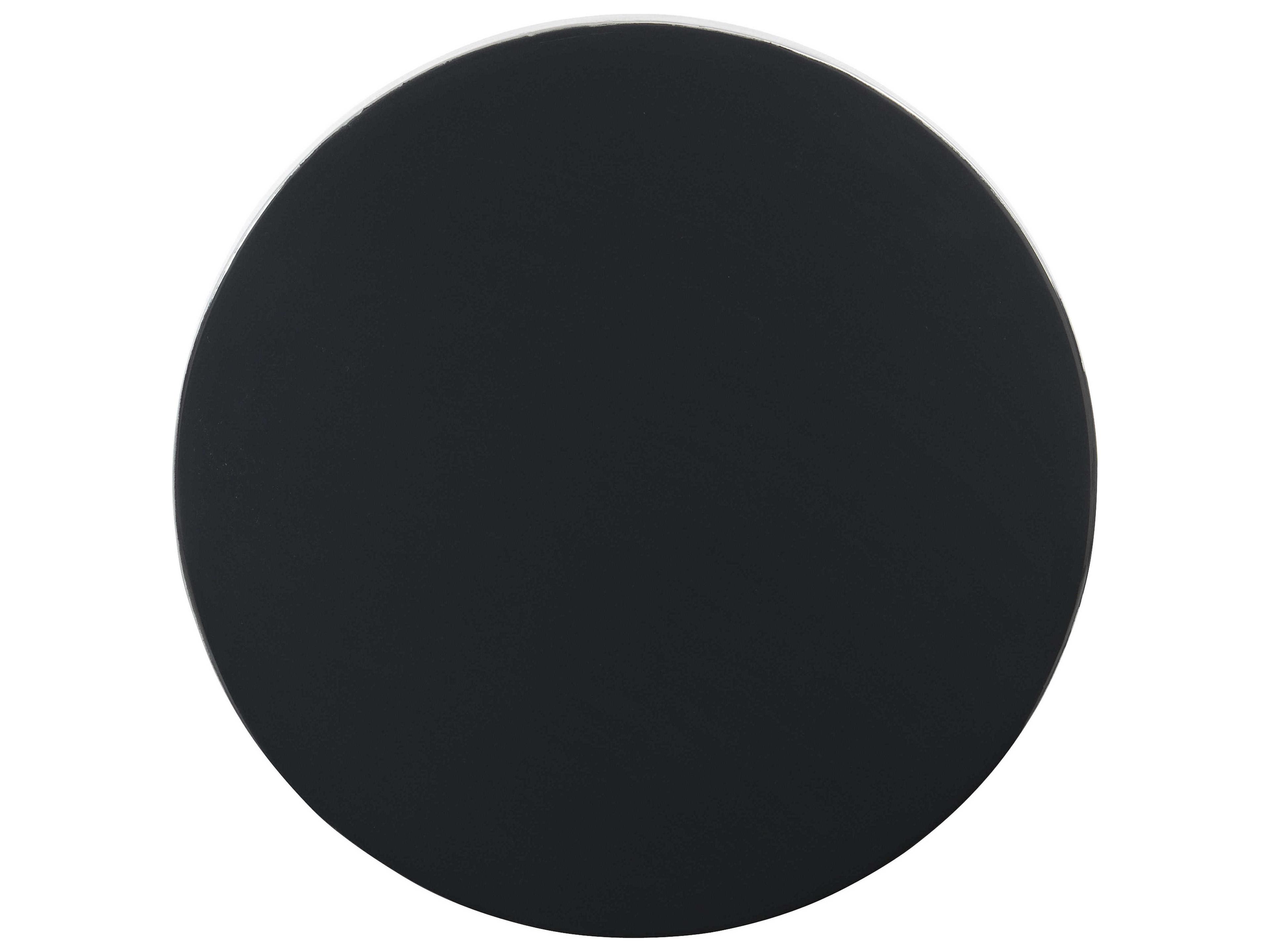 Bernhardt Bonfield Round Nickel Black Cocktail Table