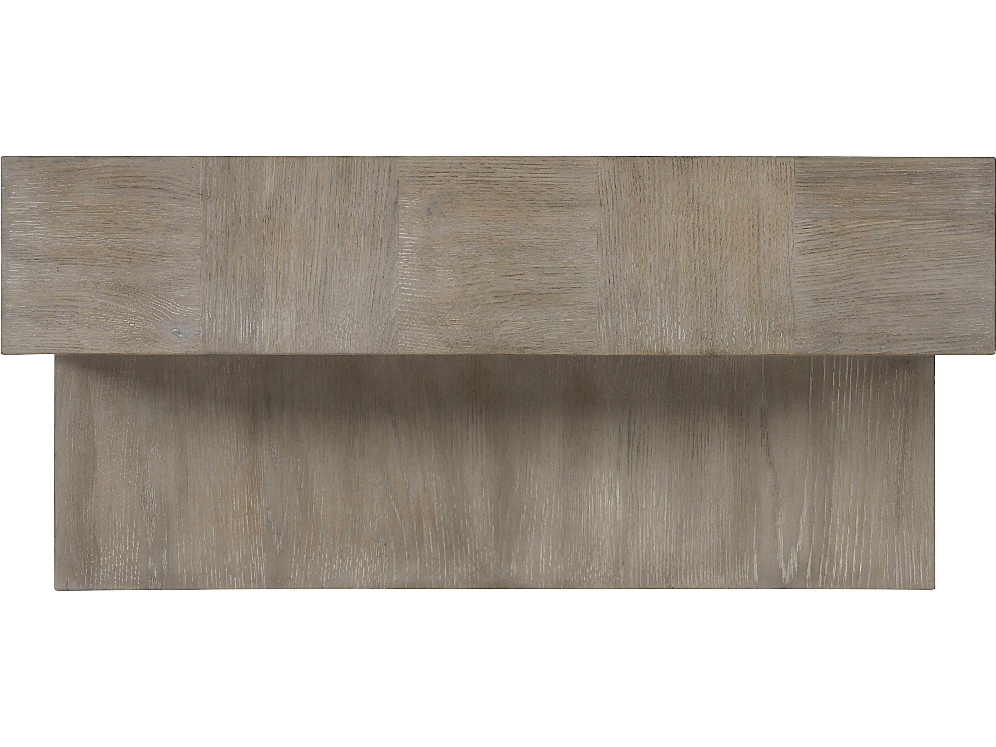 Bernhardt Fairgrove Rectangular Wood Sandblasted Oak Cocktail Table