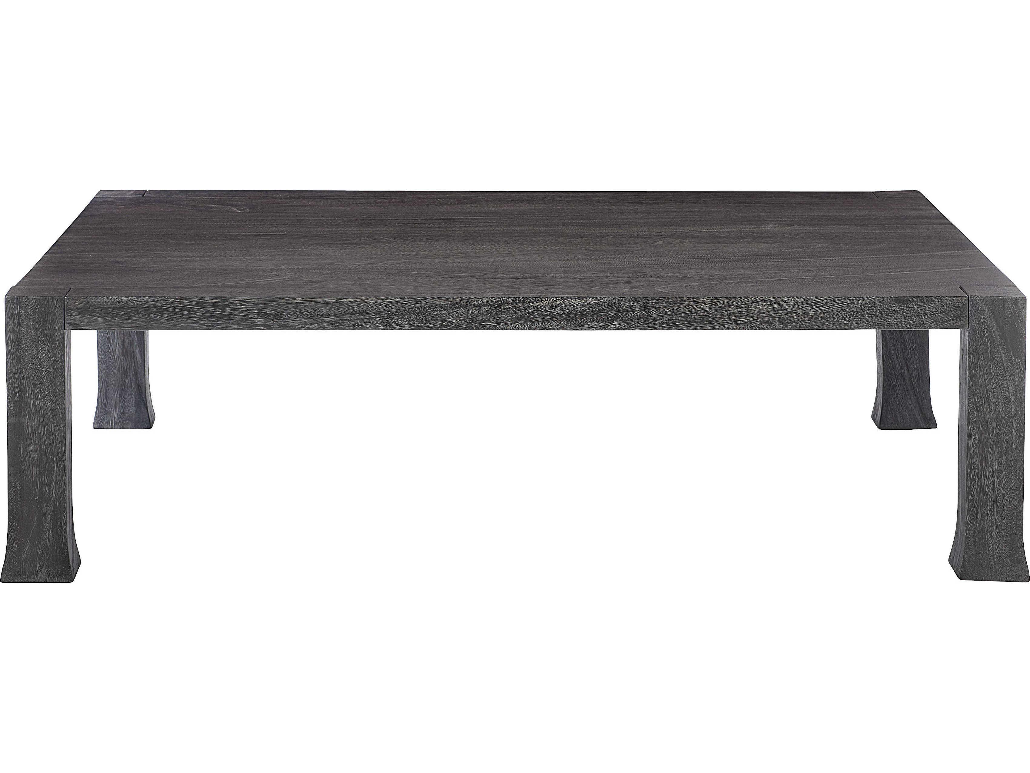 Bernhardt Berkely Rectangular Wood Carbonized Cocktail Table