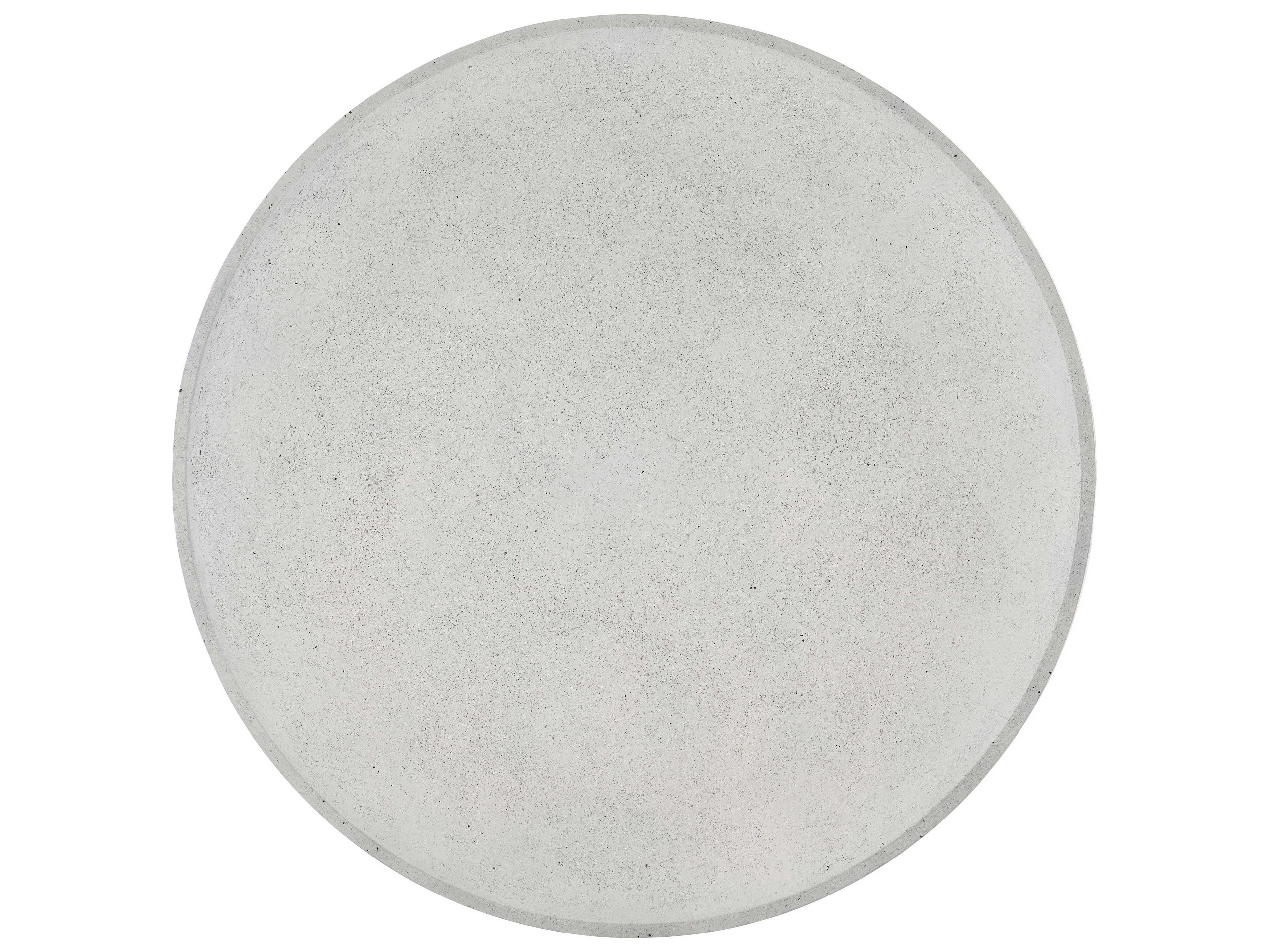 Bernhardt Living Sayle Round Concrete Grey Cocktail Table
