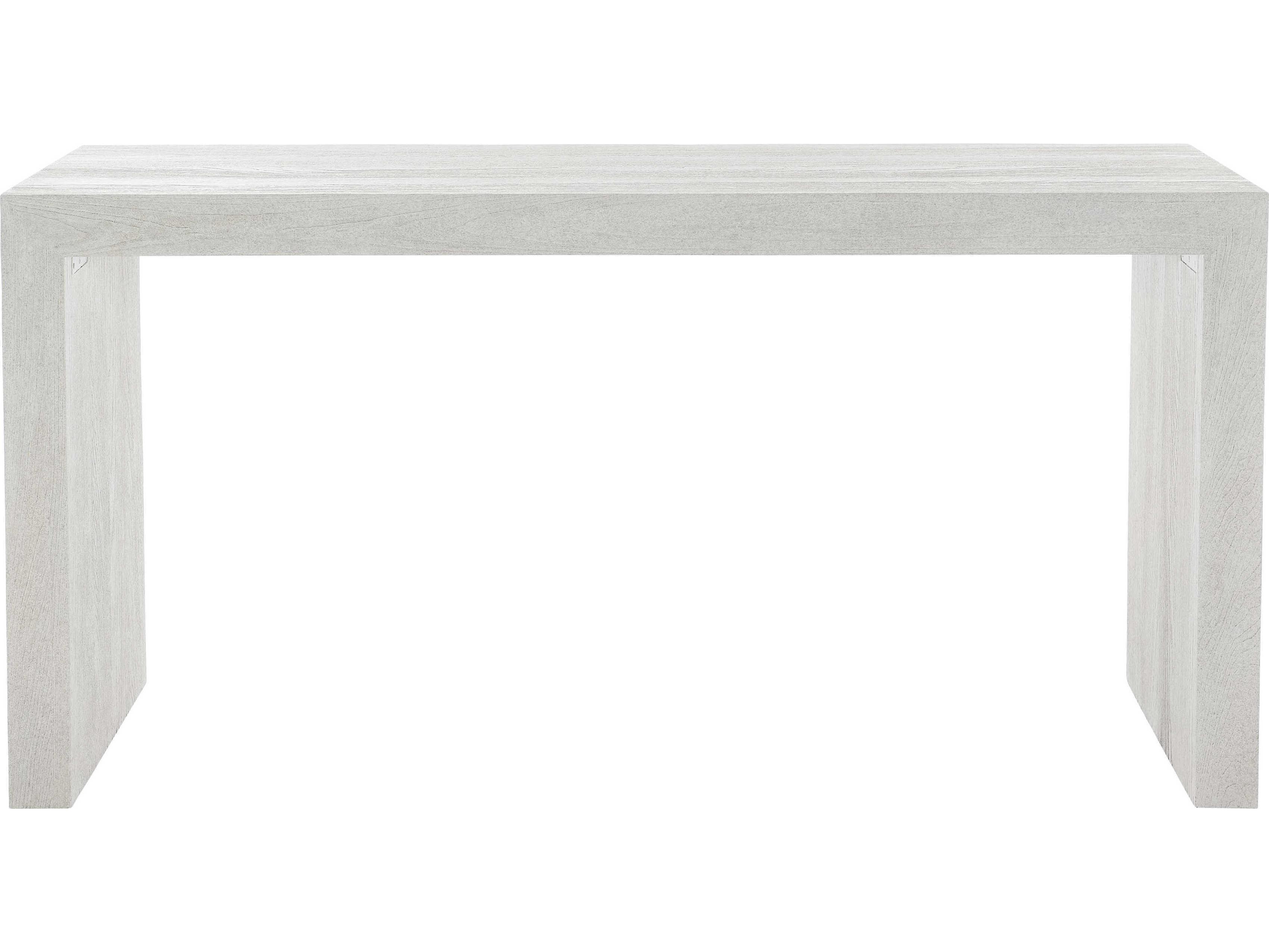 Bernhardt Living Summerton Rectangular Wood Sandblasted White Console Table