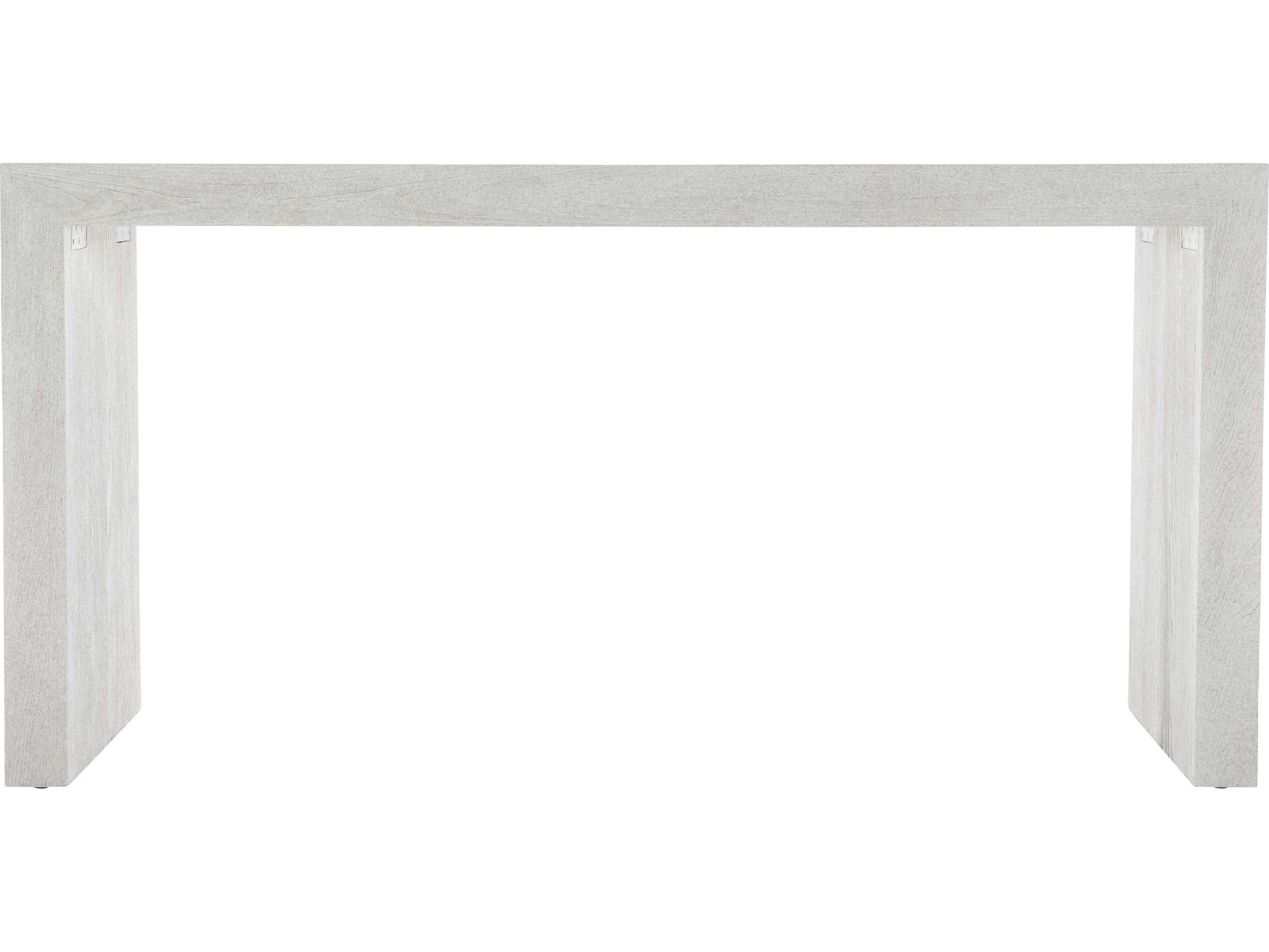 Bernhardt Living Summerton Rectangular Wood Sandblasted White Console Table