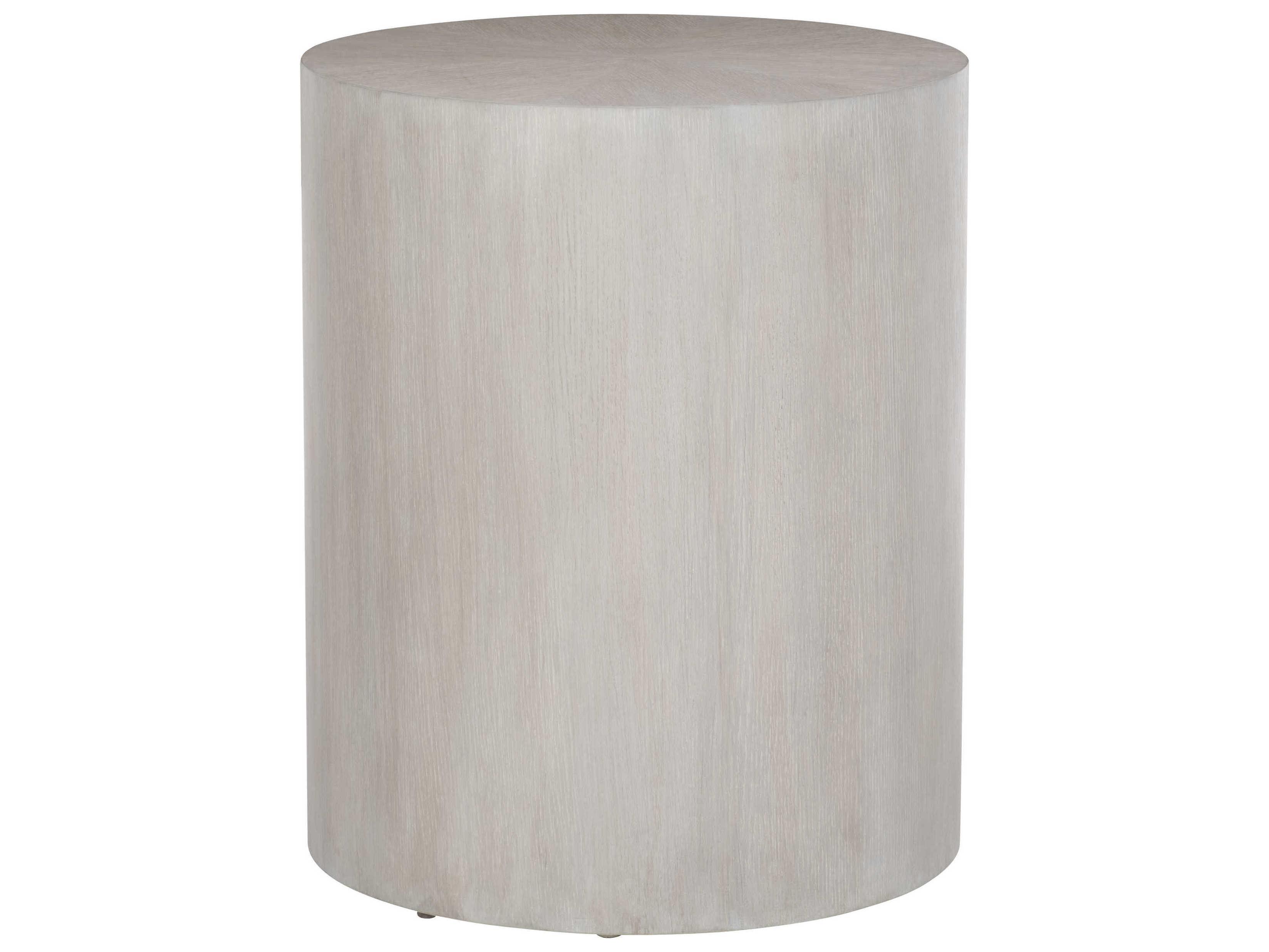 Bernhardt Living Thorne Round Wood Natural End Table