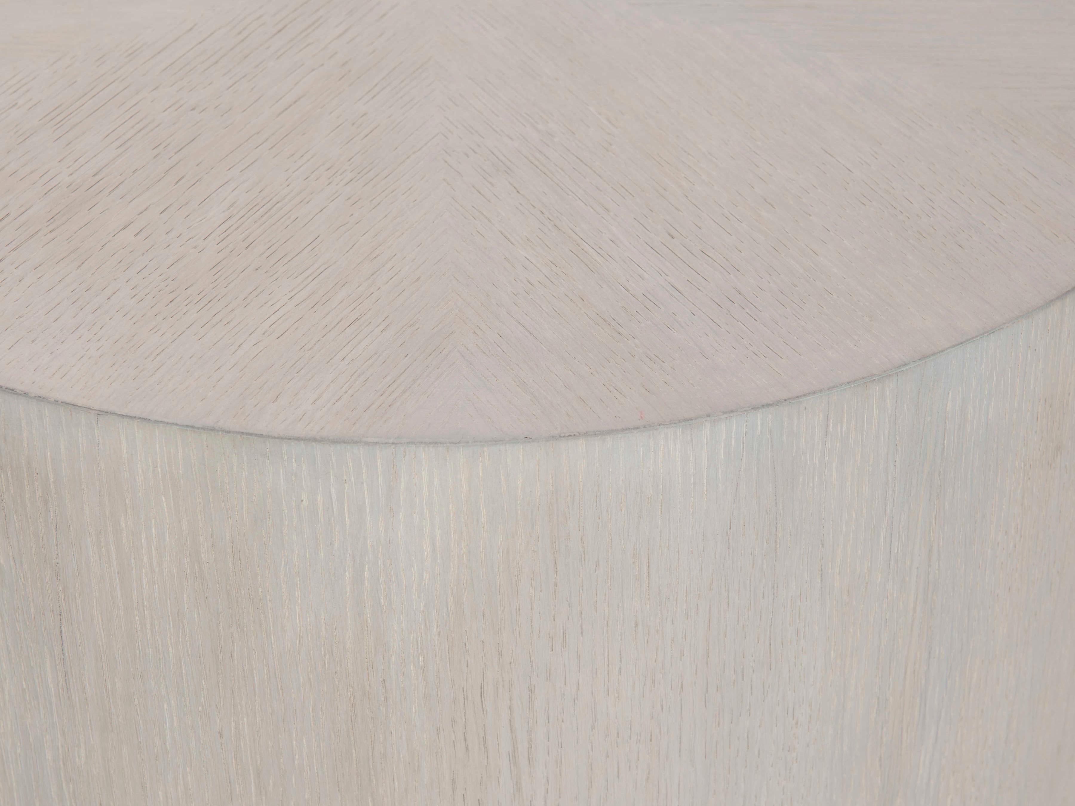 Bernhardt Living Thorne Round Wood Natural End Table