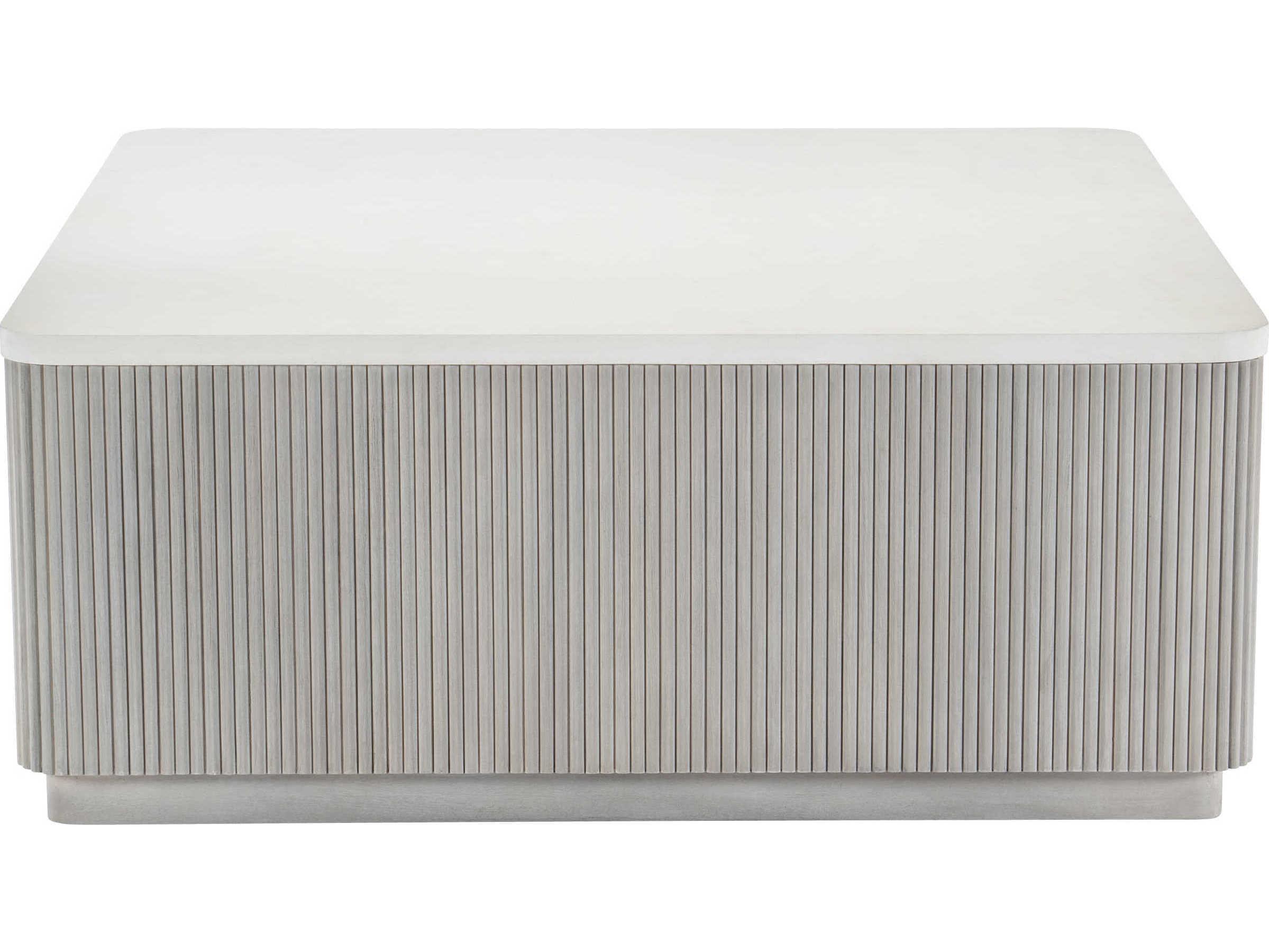 Bernhardt Living Colonnade Square Faux Stone Cocktail Table