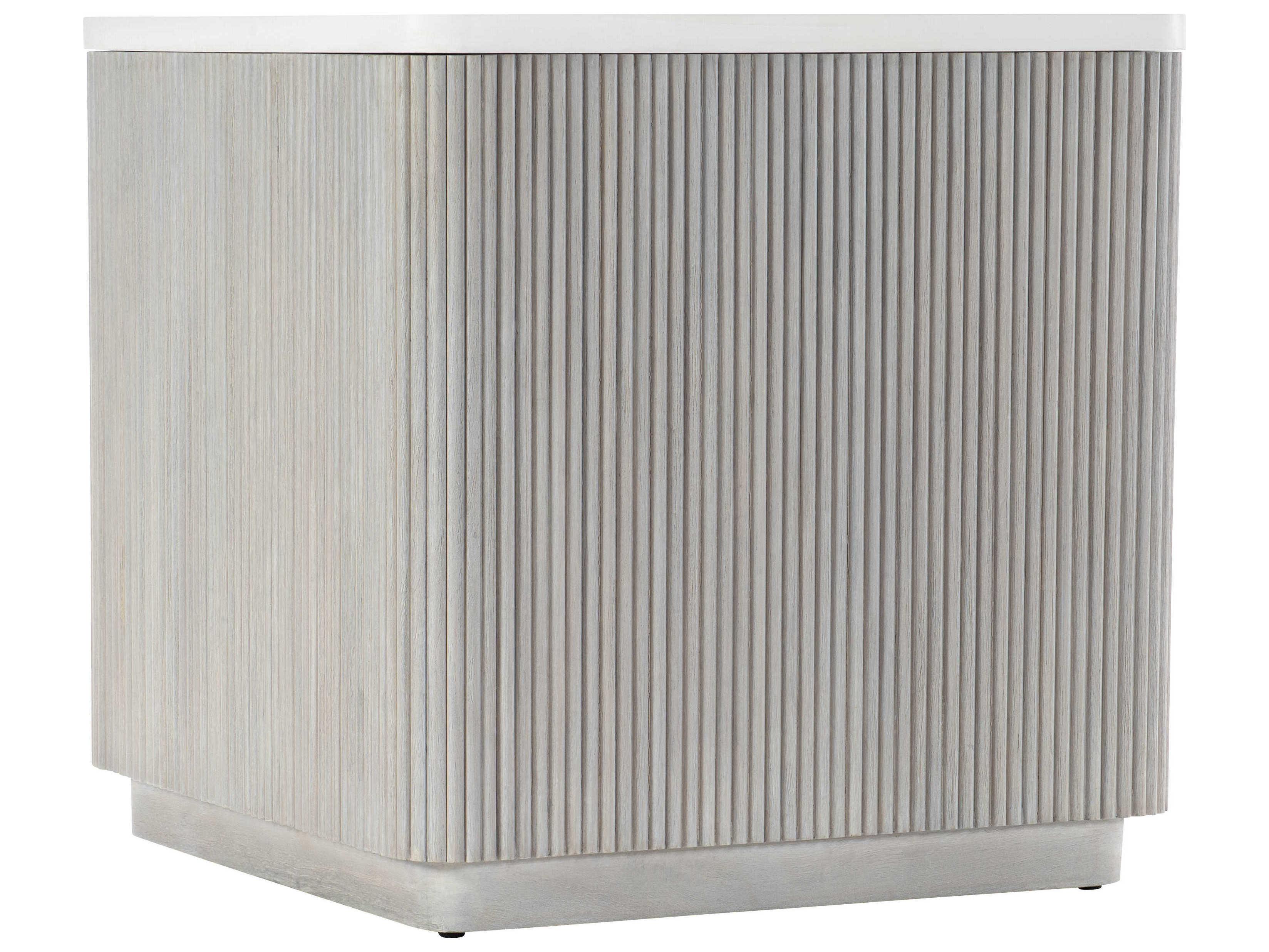 Bernhardt Living Colonnade Square Faux Stone End Table